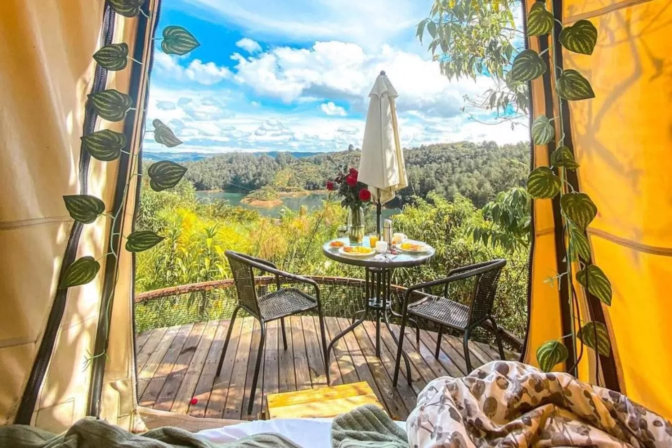 Balcony/Terrace in Levit Glamping - Hotel Guatapé Peñol