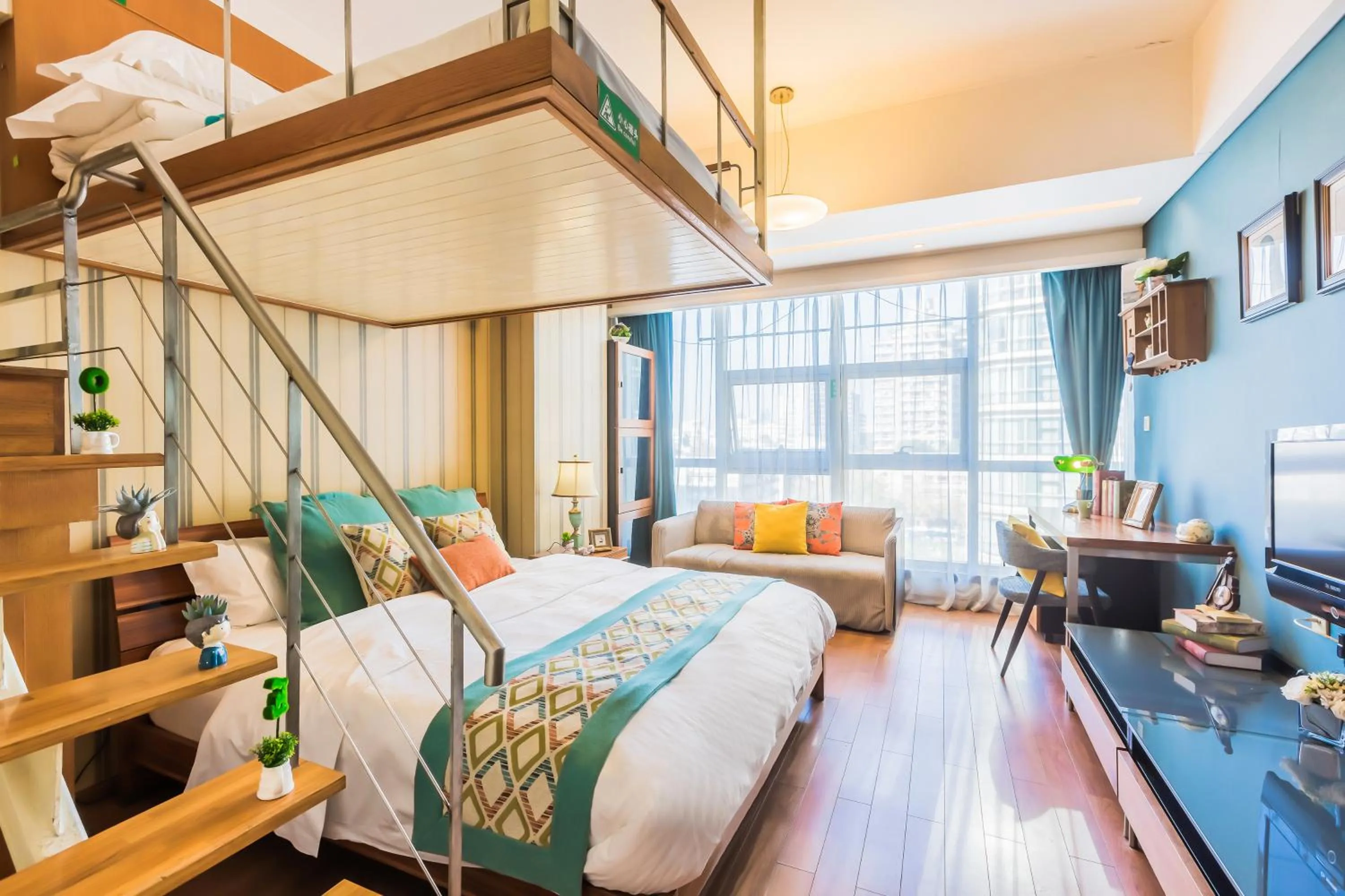 Bed in Westlake 7 Service Apartment