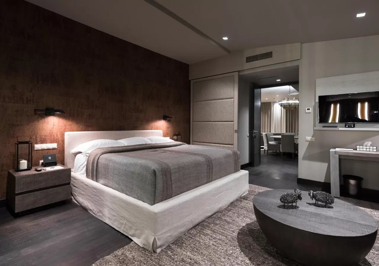 Bed in Tufenkian Historic Yerevan Hotel