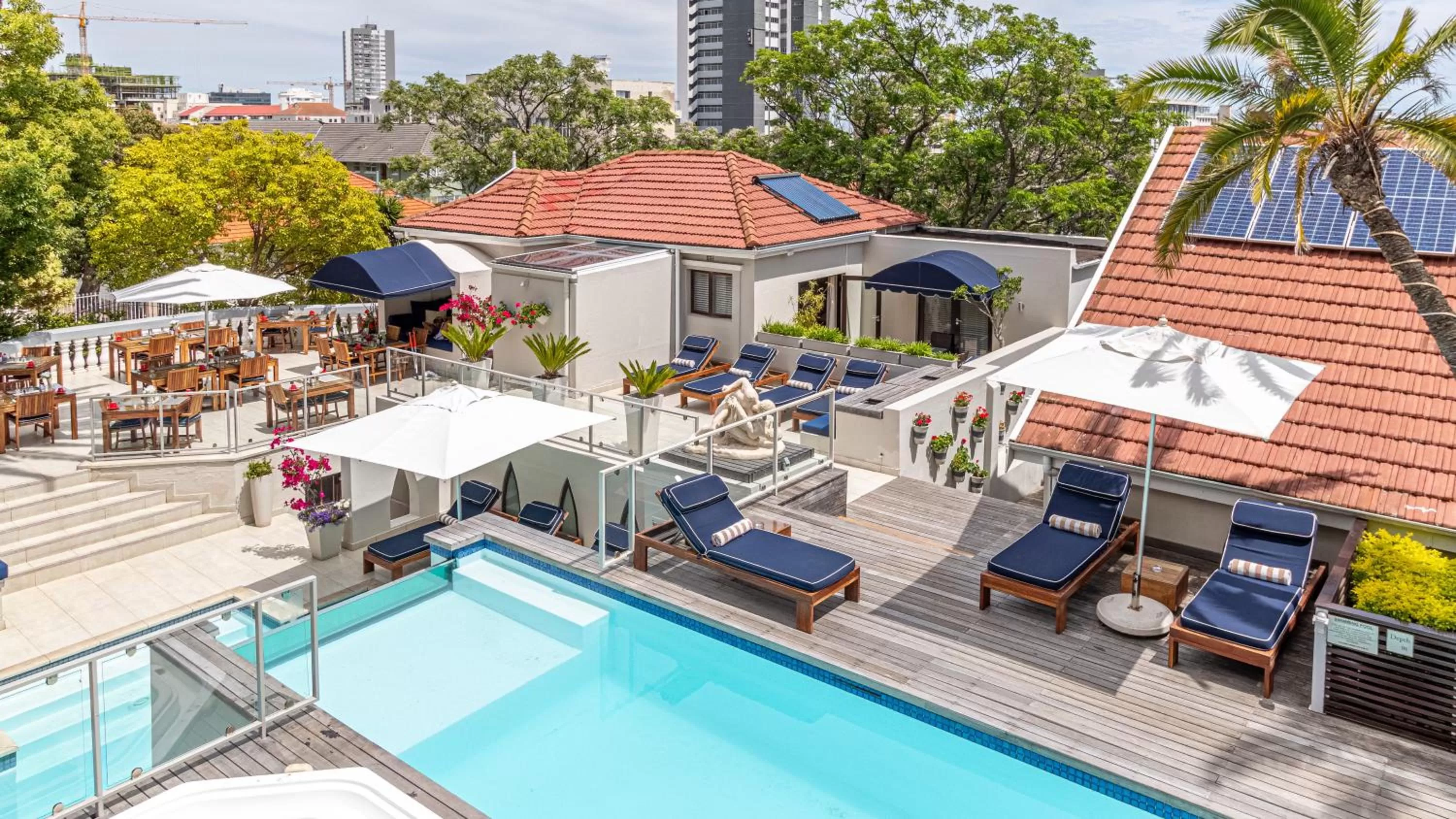 Pool view in The Glen Boutique Hotel & Spa