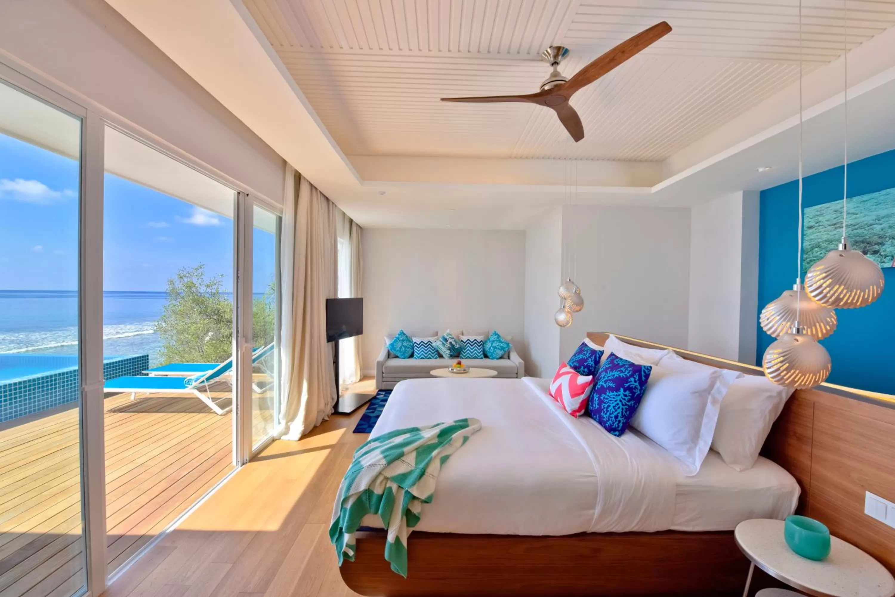 Photo of the whole room, Bed in Kandima Maldives - 50 Percent Off Return Domestic Flights for stays of 4 nights or more between 11th April 2026 to 31st October 2026