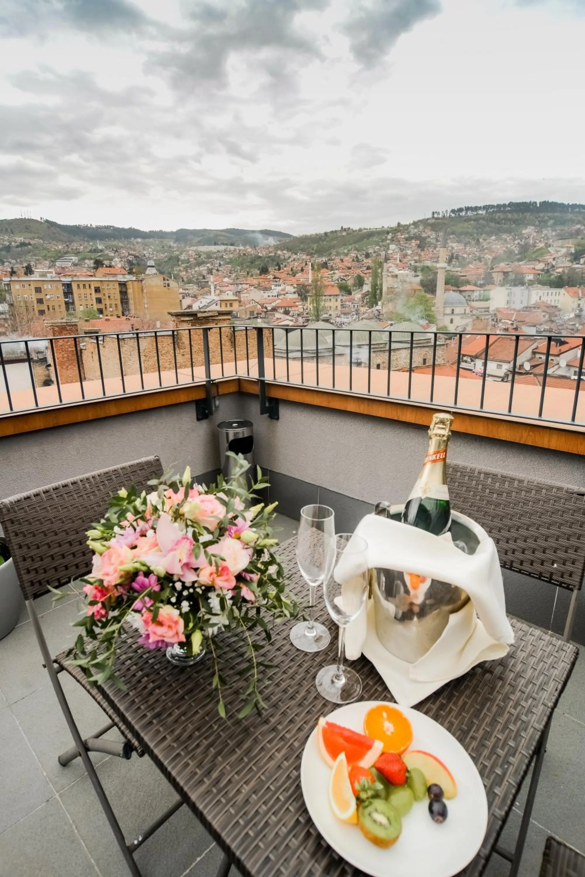 Balcony/Terrace in Hotel President Sarajevo