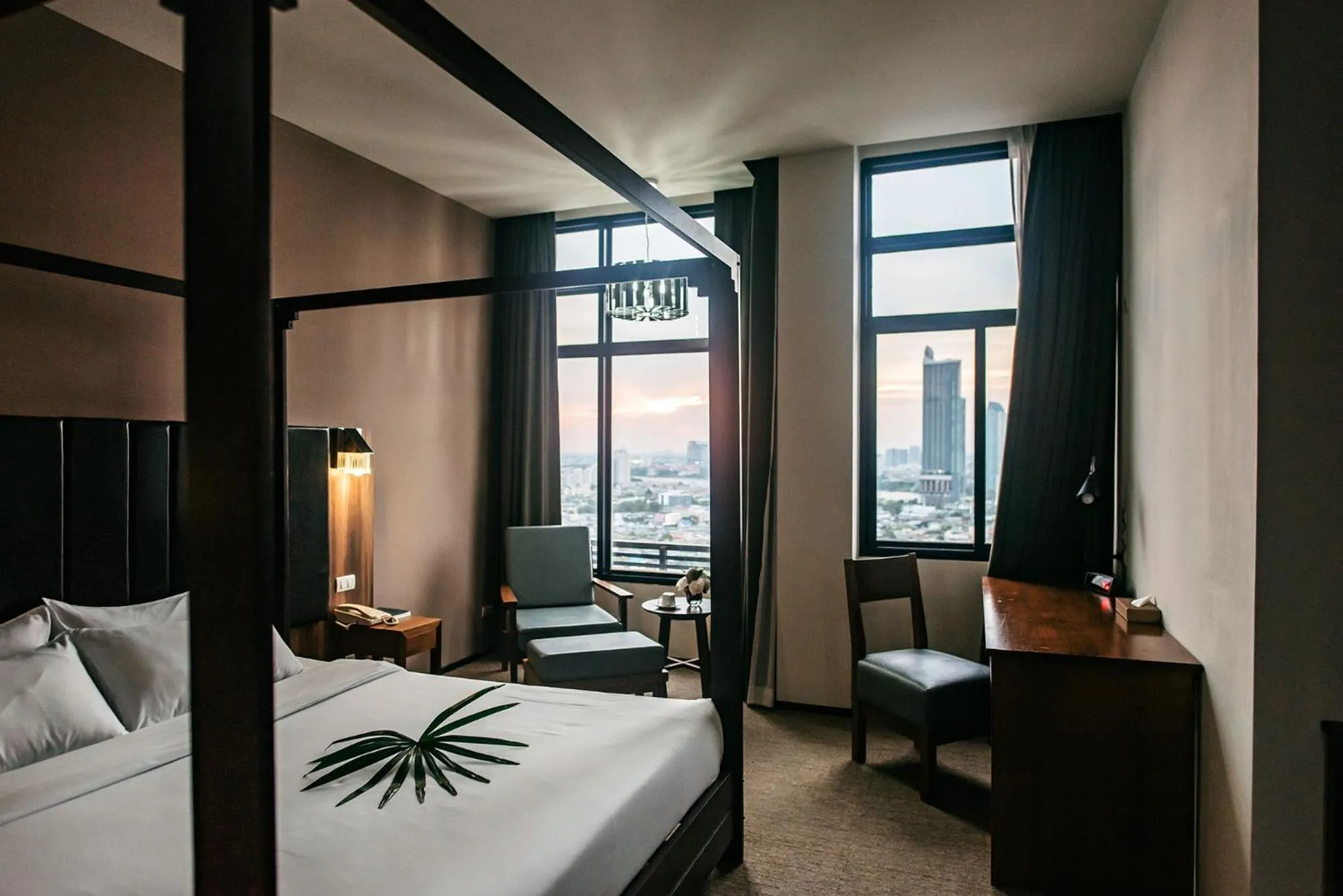 Bed in Grand Howard Hotel Bangkok