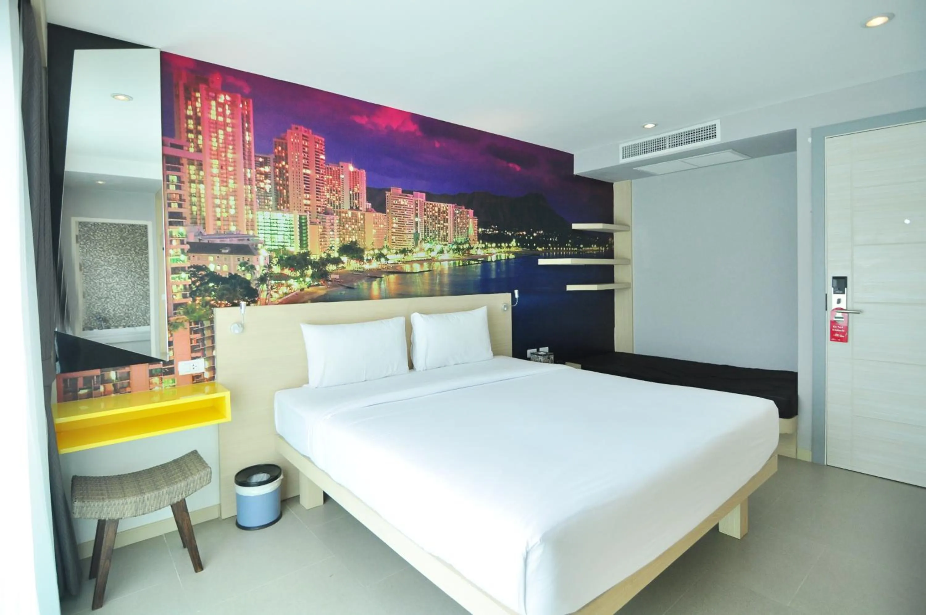 Decorative detail, Bed in The AIM Patong Hotel