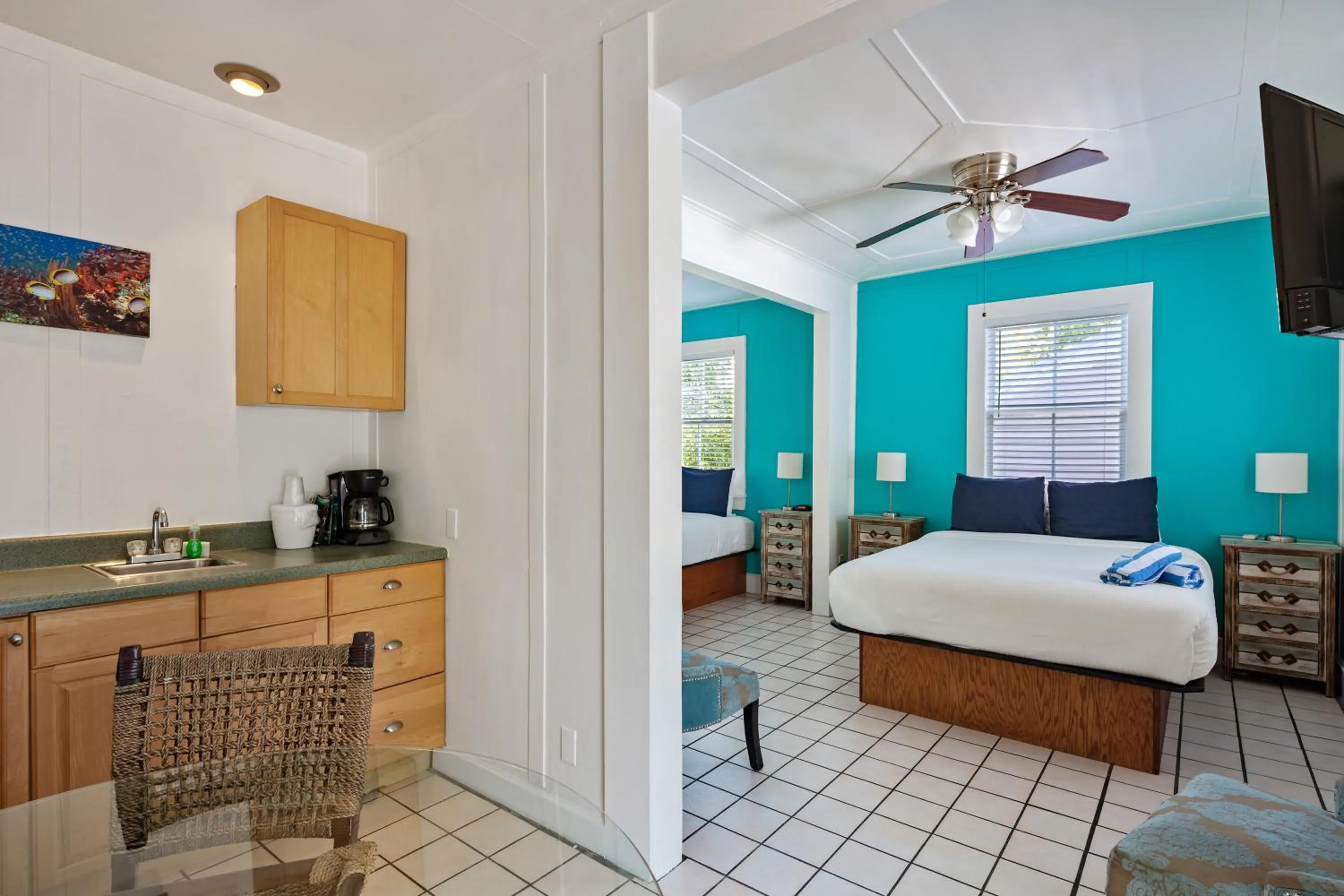 Bed in Wicker Guesthouse