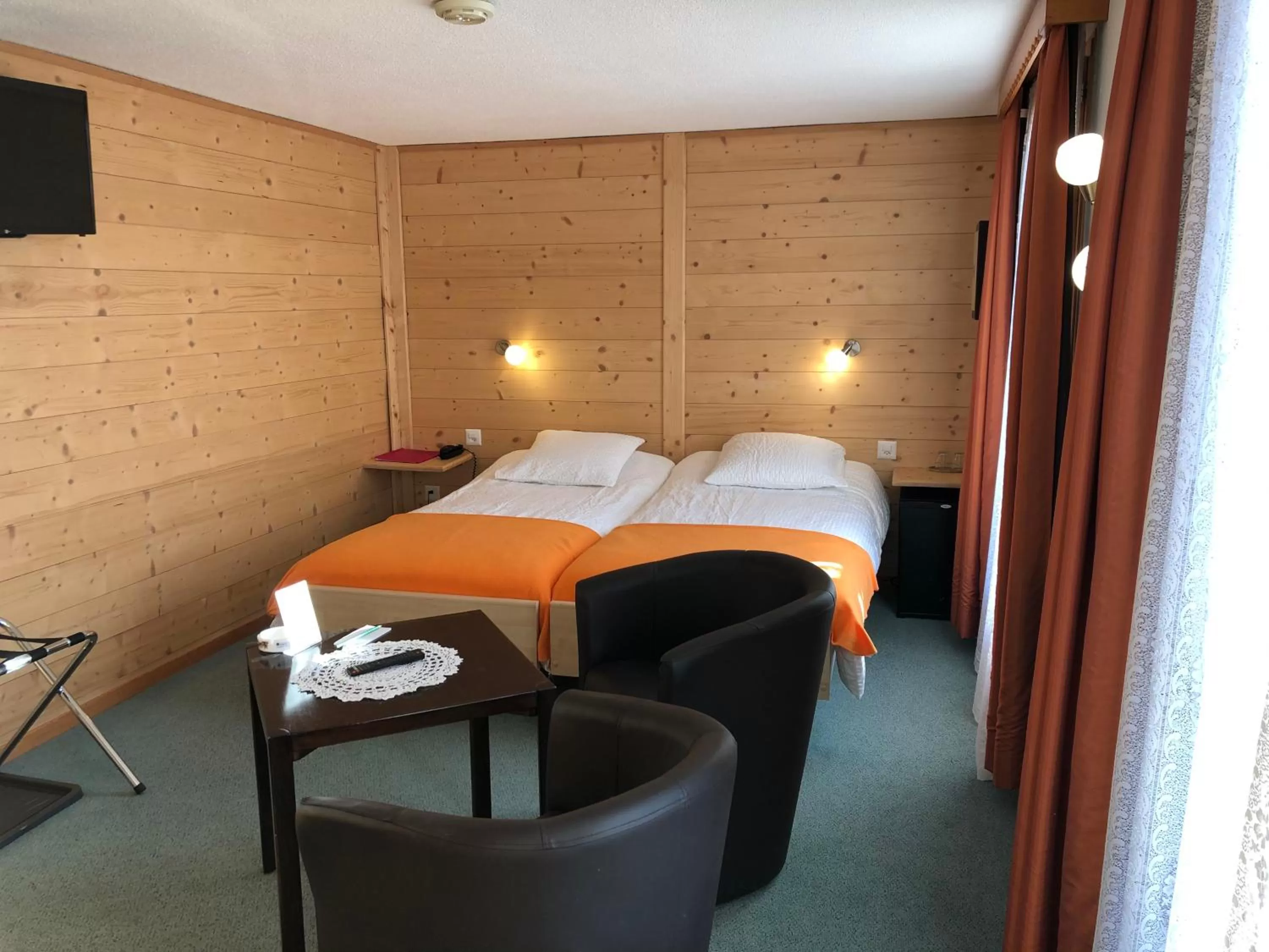 Bed in Hotel de la Poste Verbier