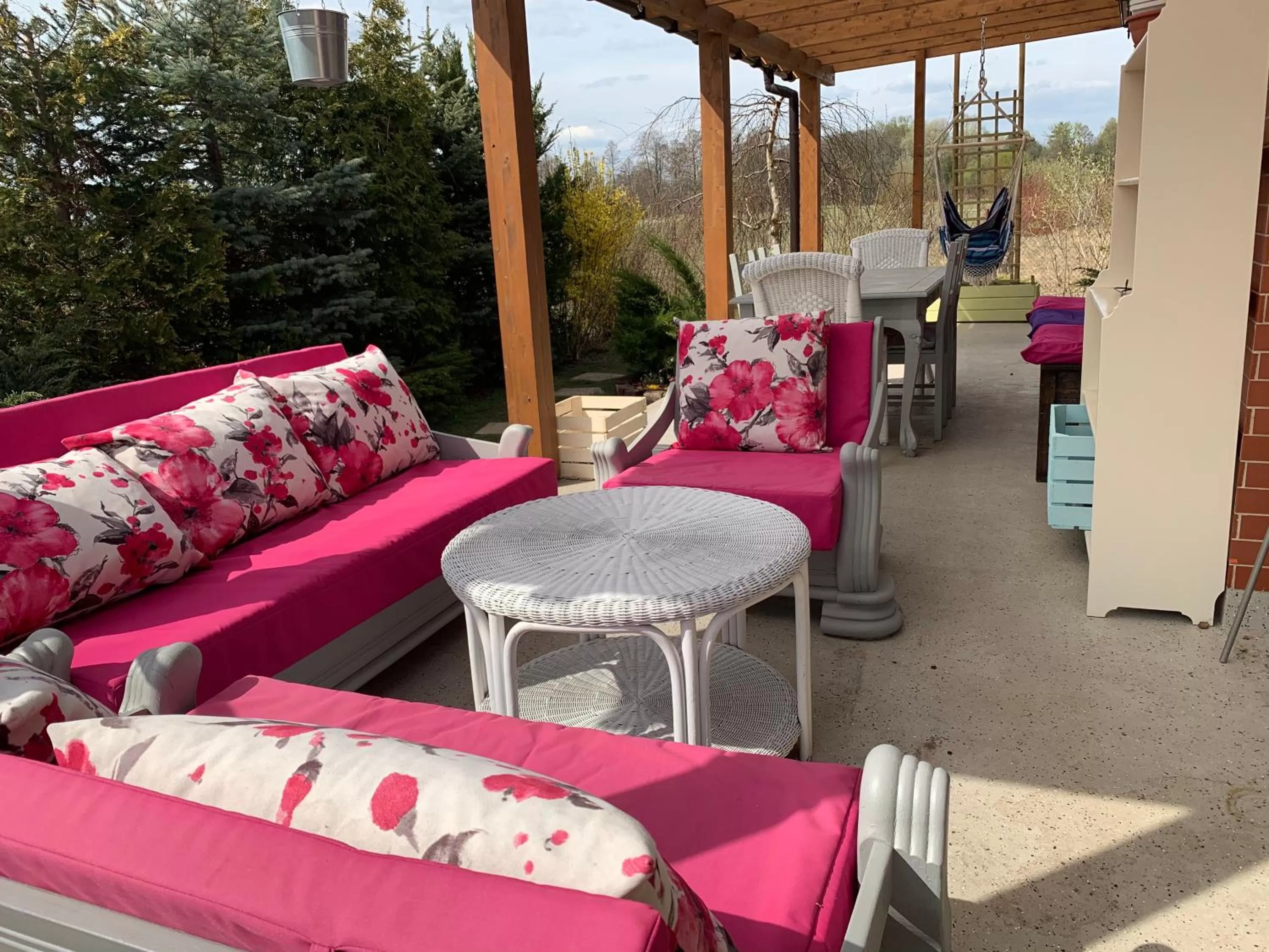 Balcony/Terrace, Seating Area in Pokoje Gościnne Magnolia Rooms