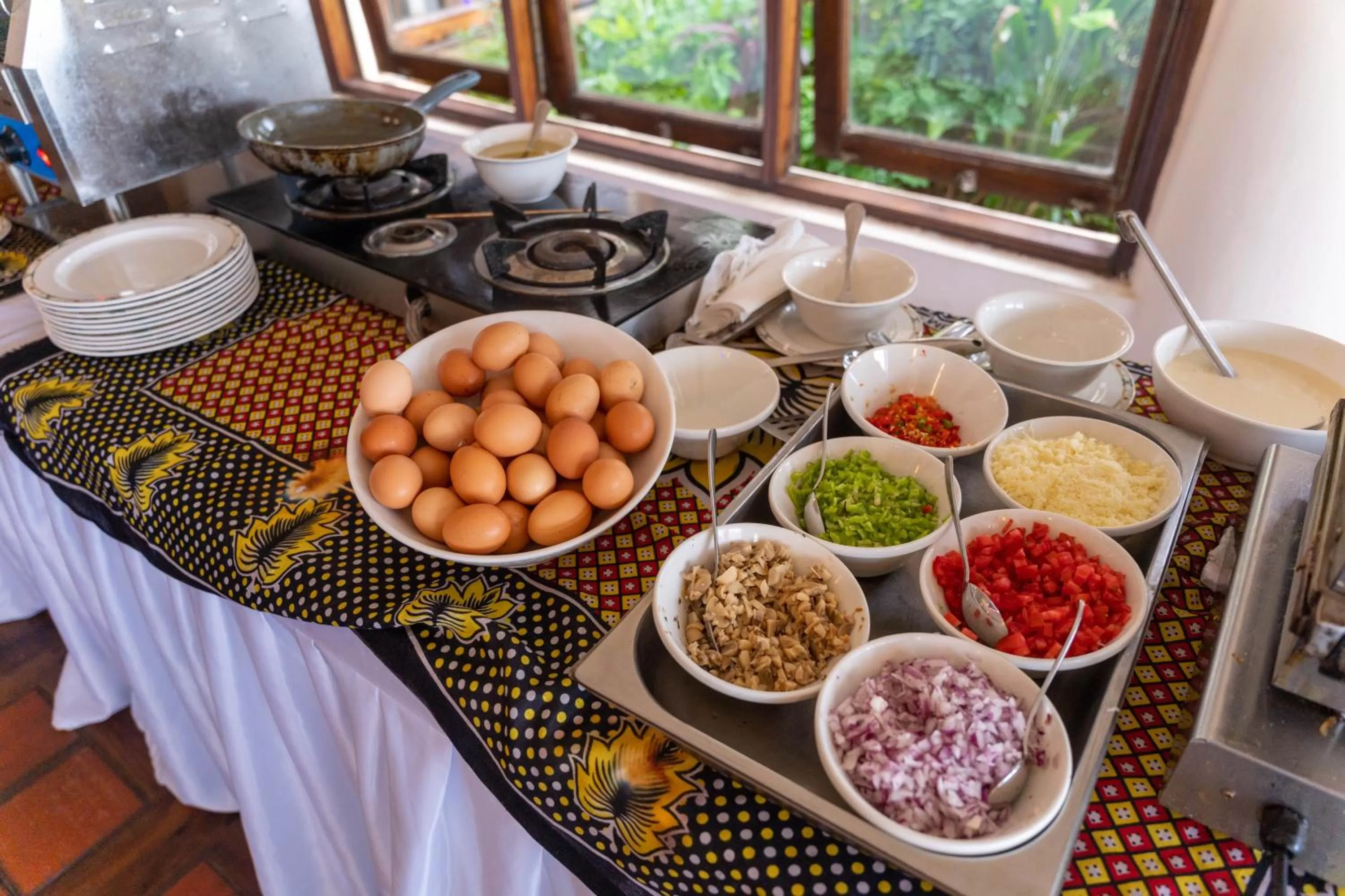 Breakfast in Zanzibar Serena Hotel