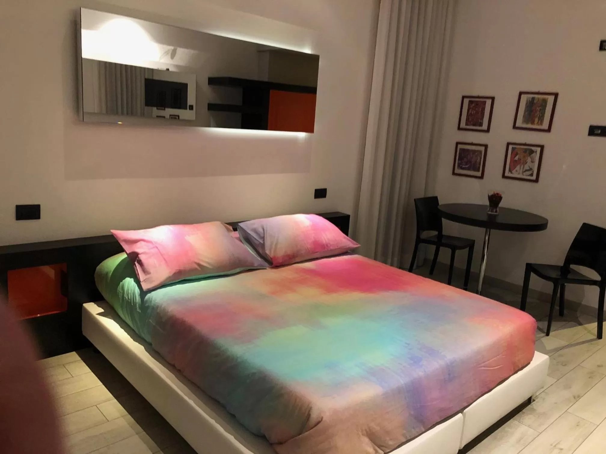 Decorative detail, Bed in Blue Shades Hotel