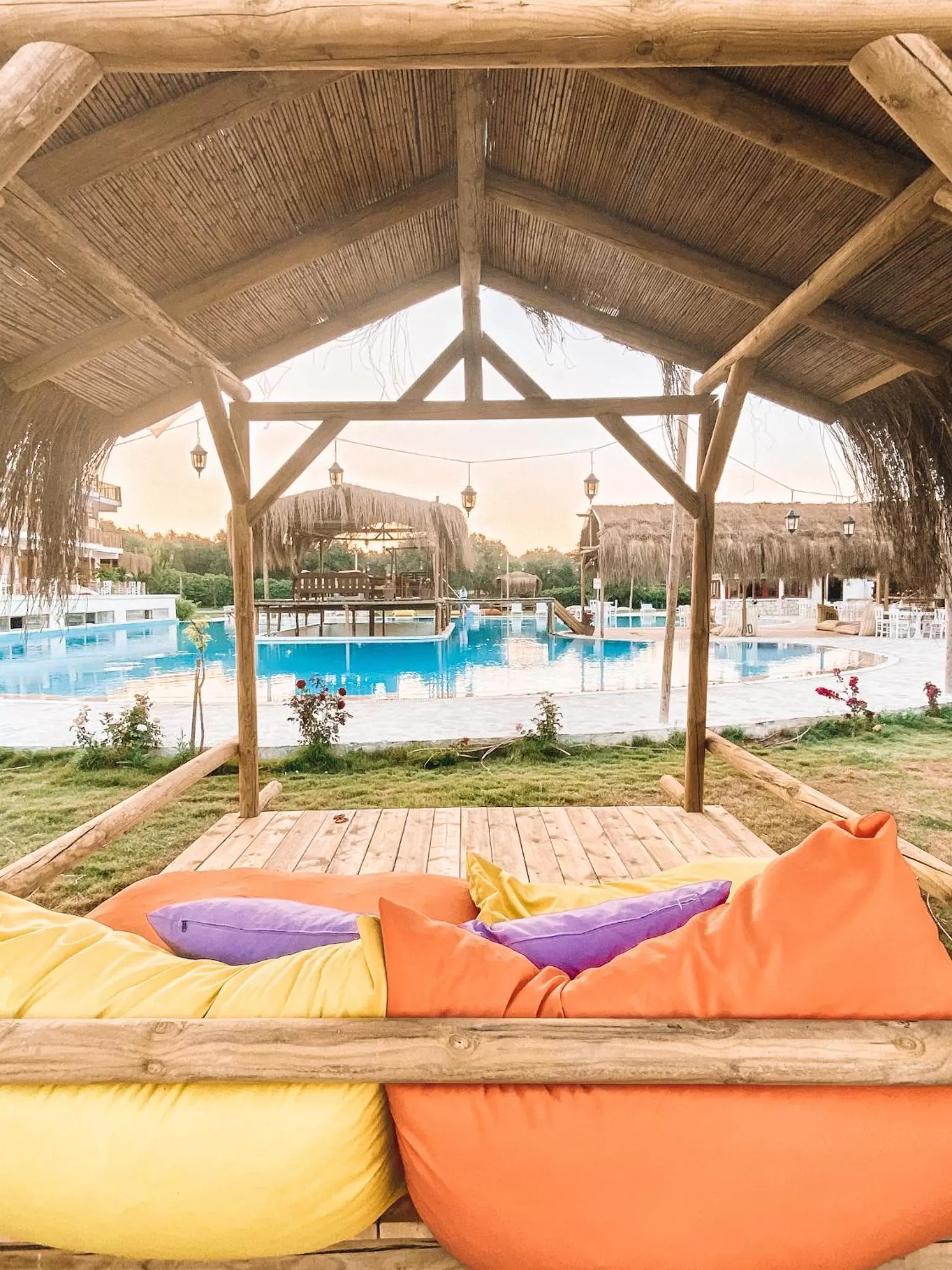 Pool view in Alaçatı Barbarossa Hotel