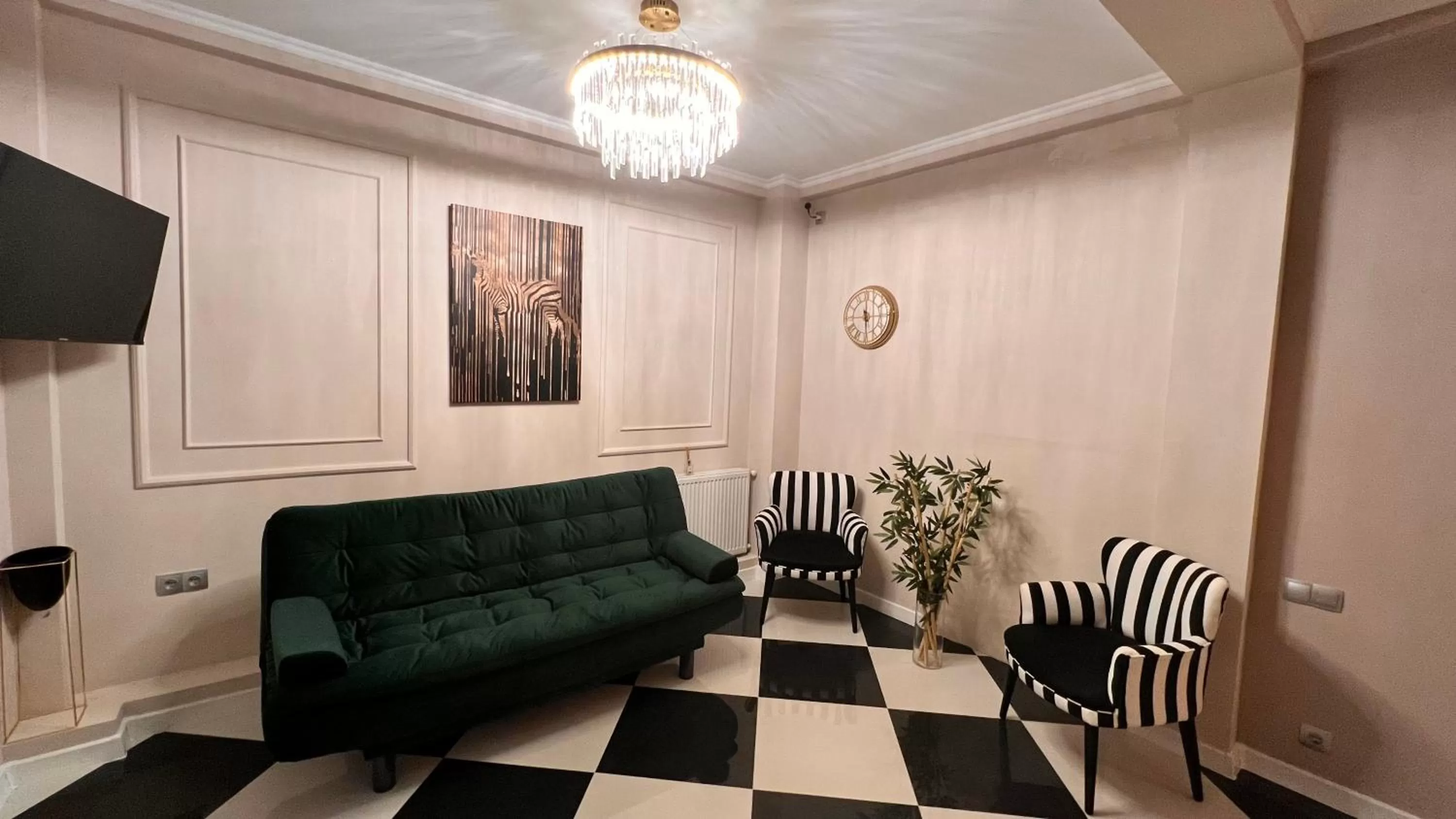 Seating area in Trinity Hotel