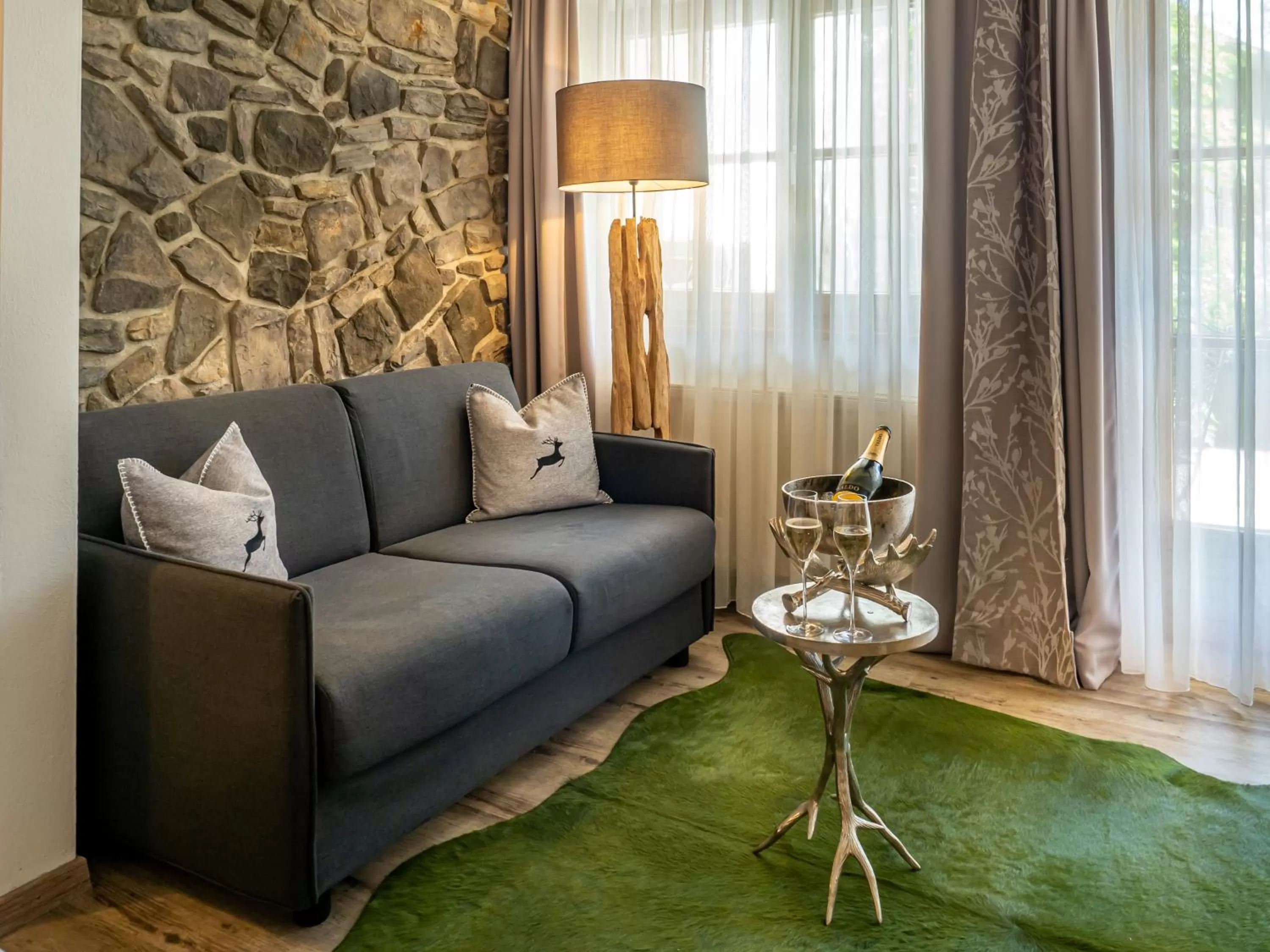 Seating area in Mäsers Allgäuherz