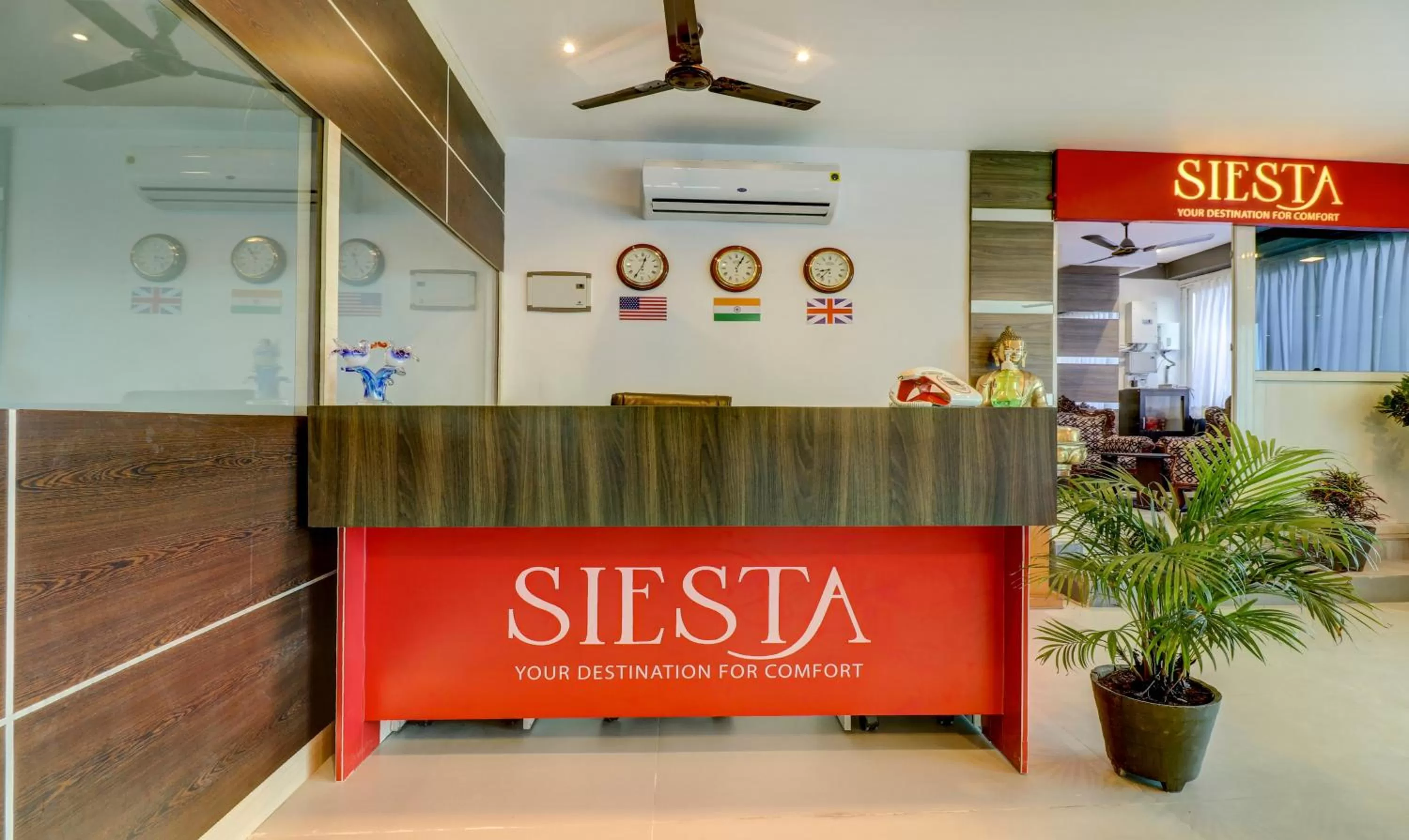 Lobby or reception in Treebo Trend Siesta Muralinagar