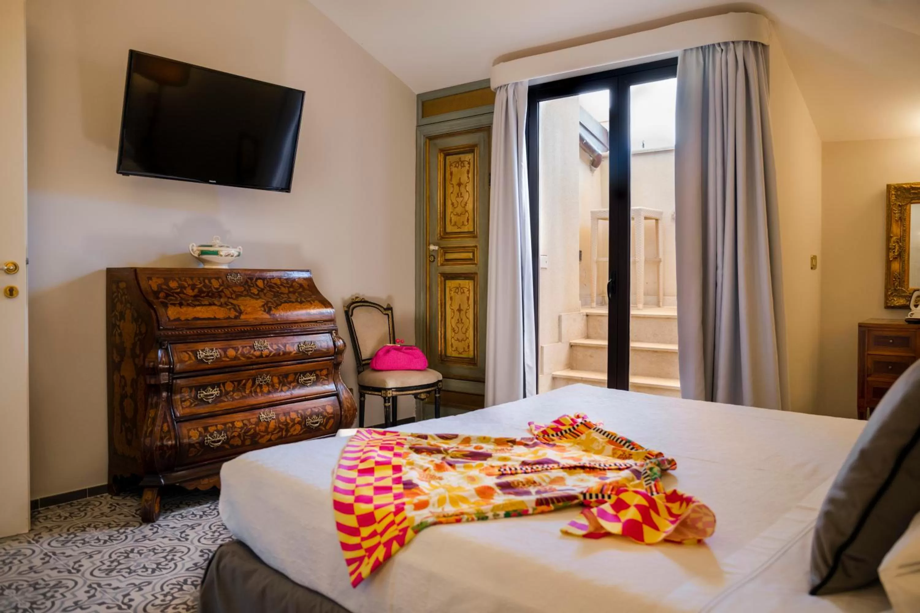 Bed in Hotel Villa Taormina