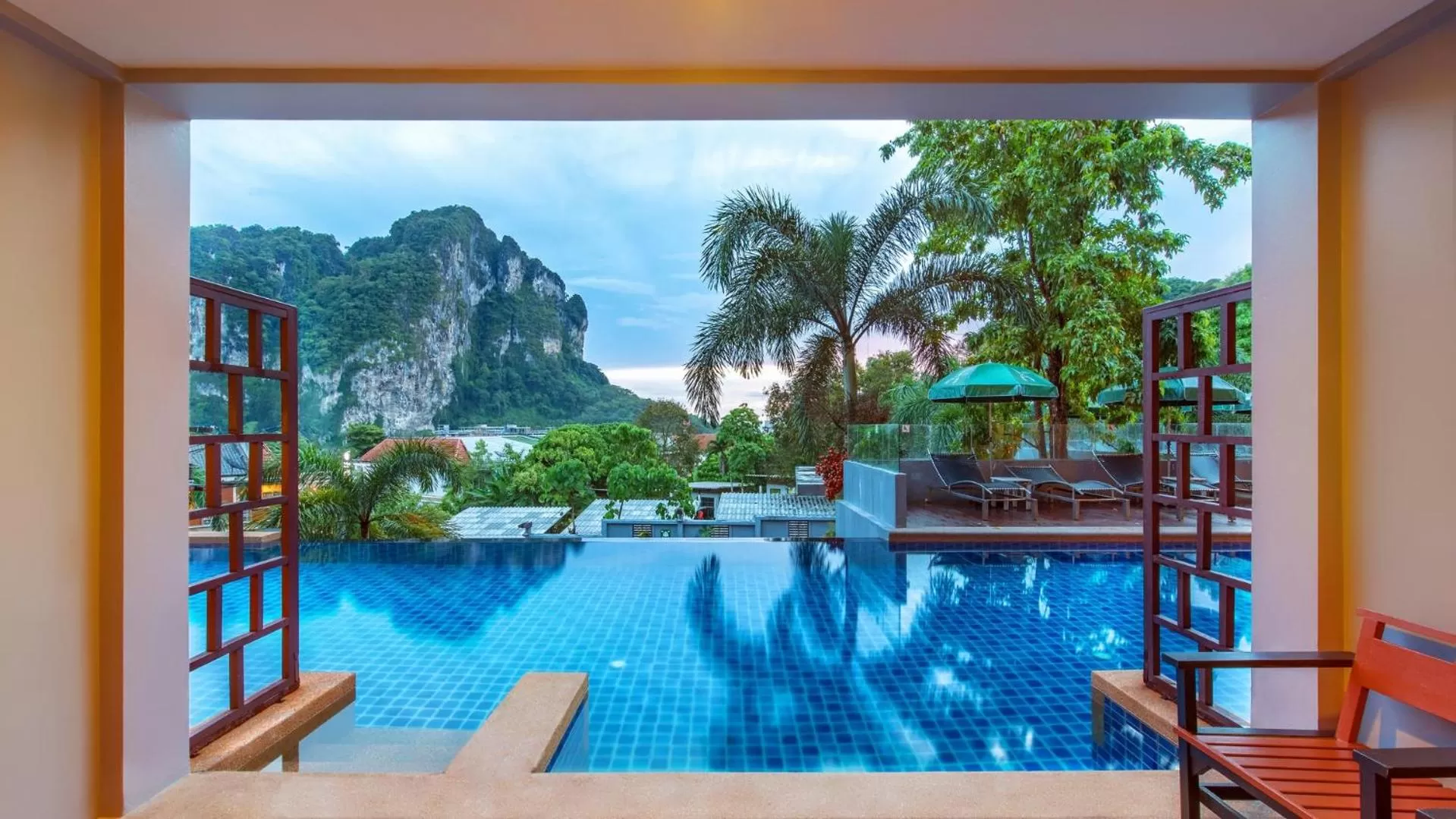 Pool view in Krabi Chada Resort