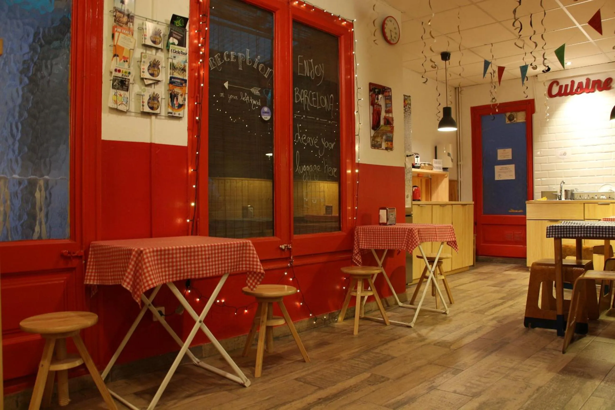 Communal kitchen in Buba House