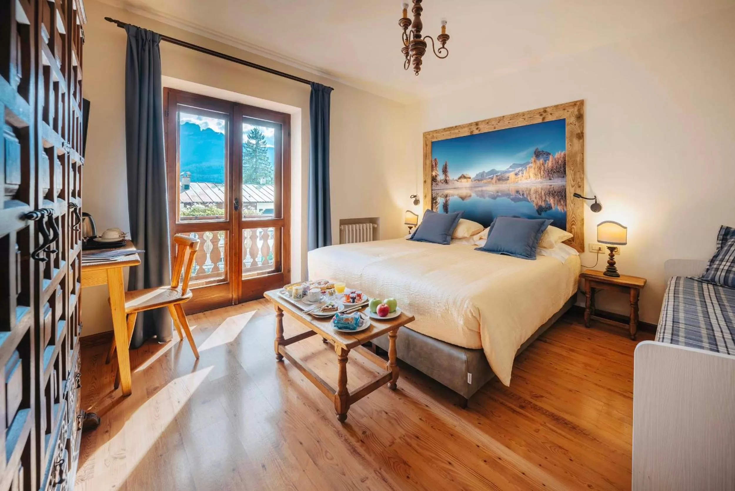 Bed in Hotel Panda Cortina- ricarica auto elettriche