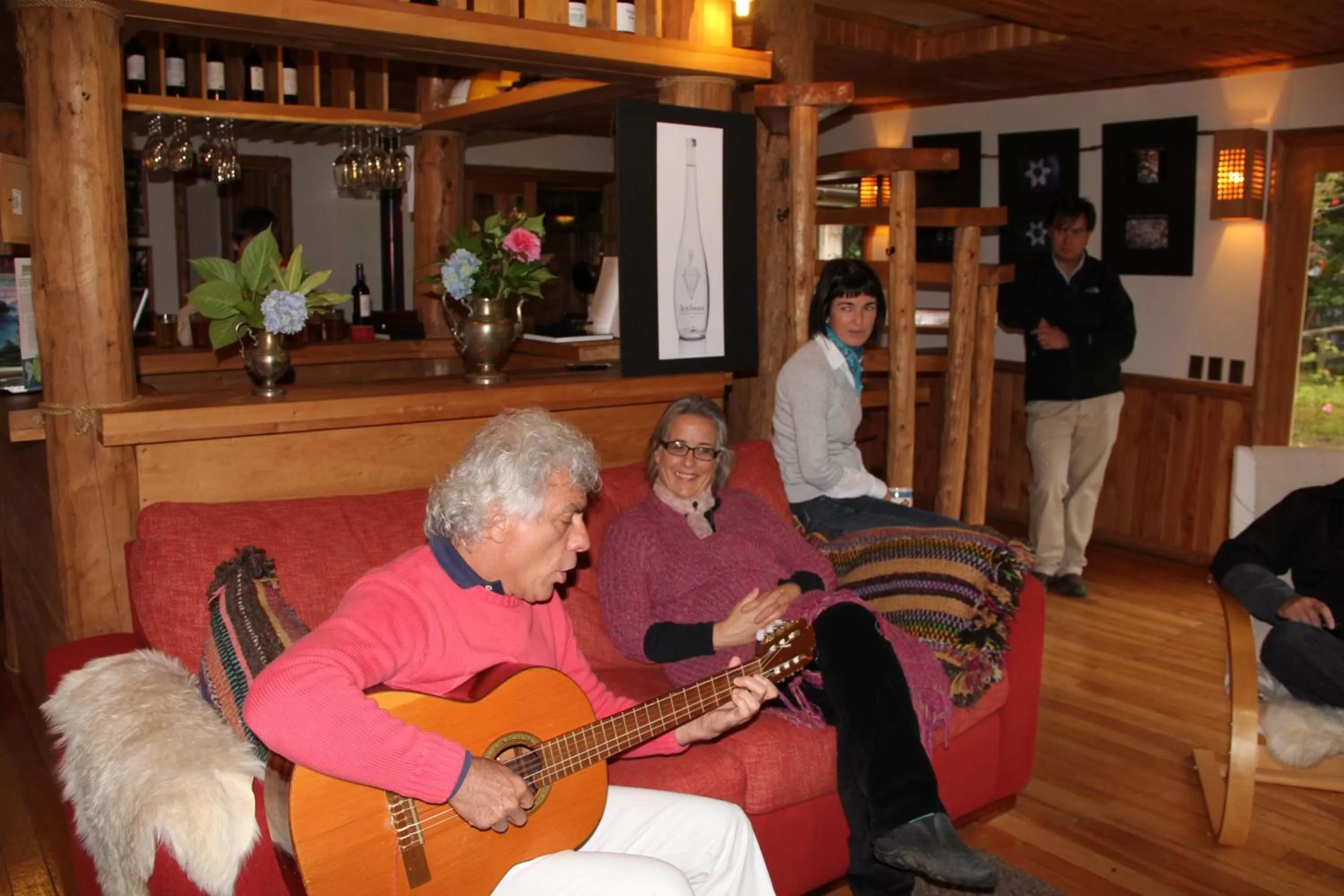 Living room in Posada Queulat