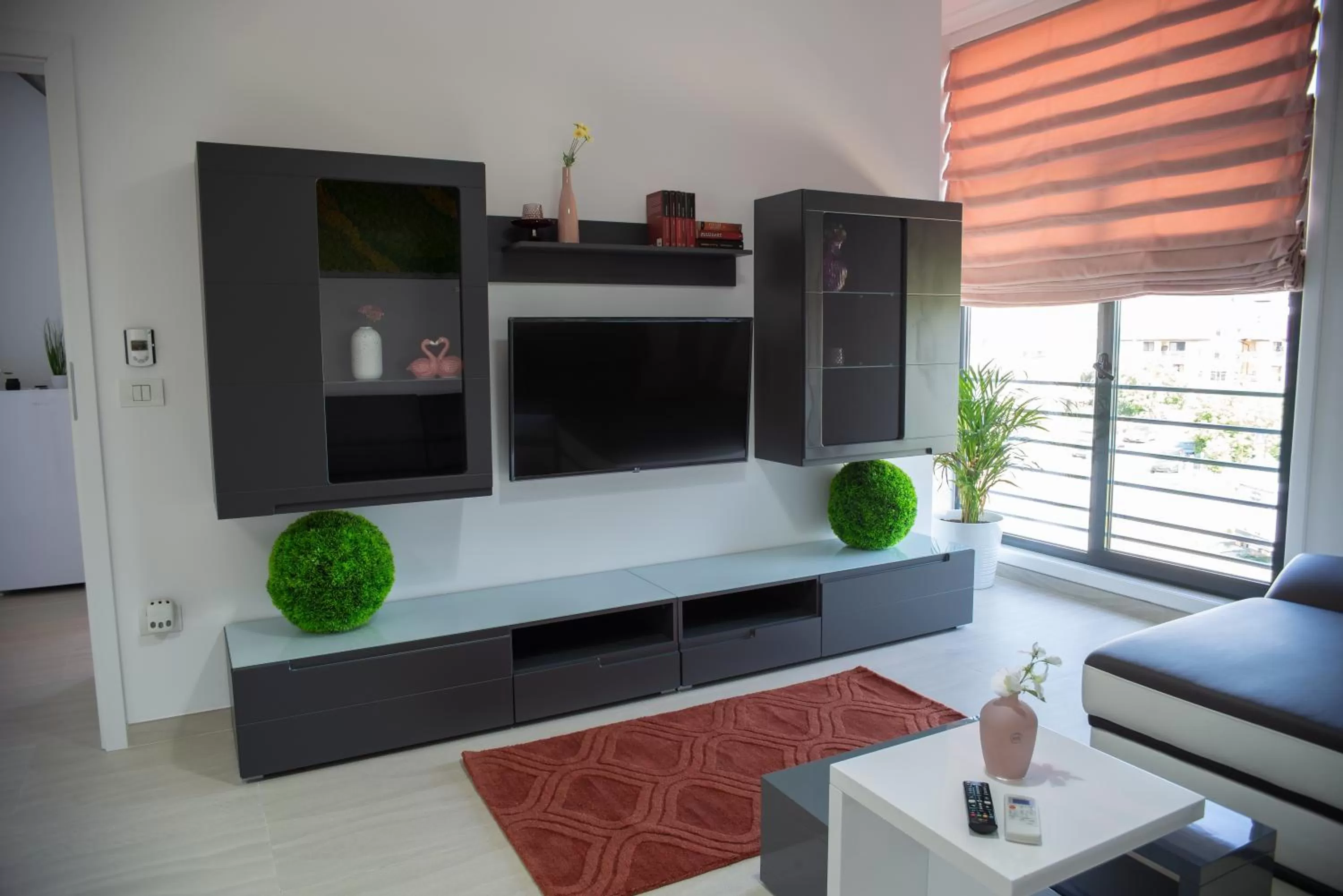 TV/Entertainment Center in Steel Residence