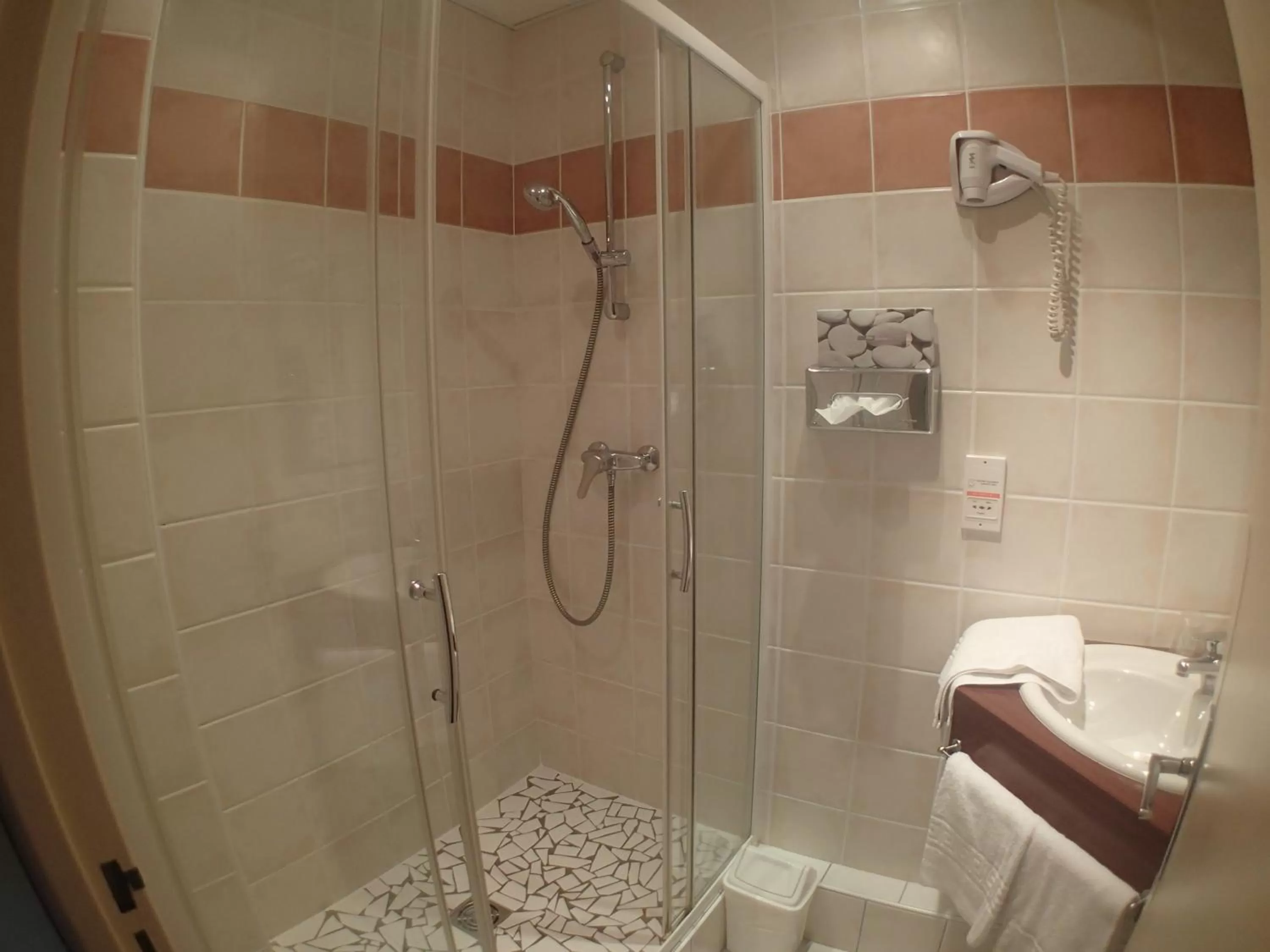 Bathroom in Logis Hotels Grand Hotel d'Orléans