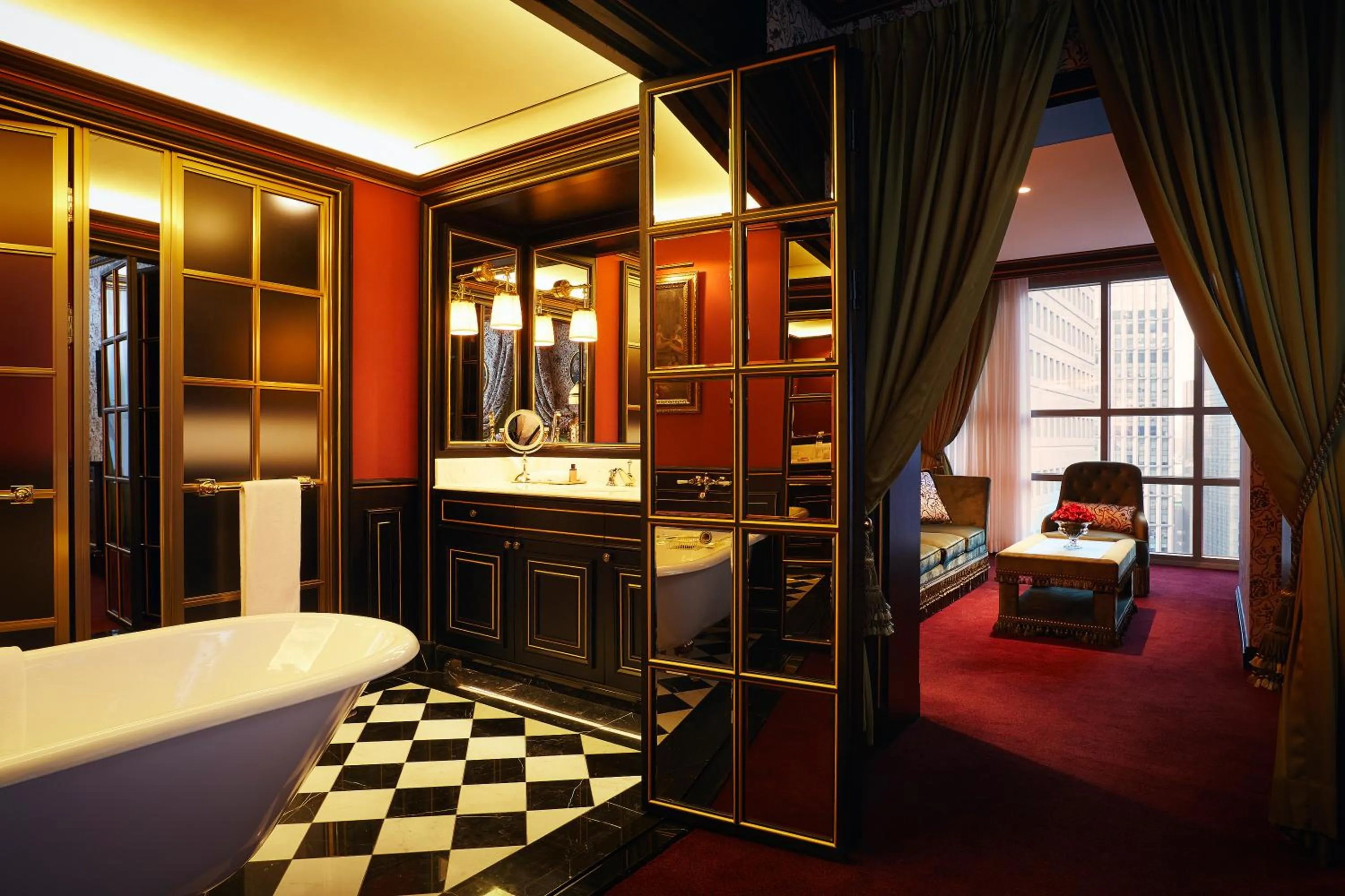 Bathroom, Bed in L'Escape Hotel