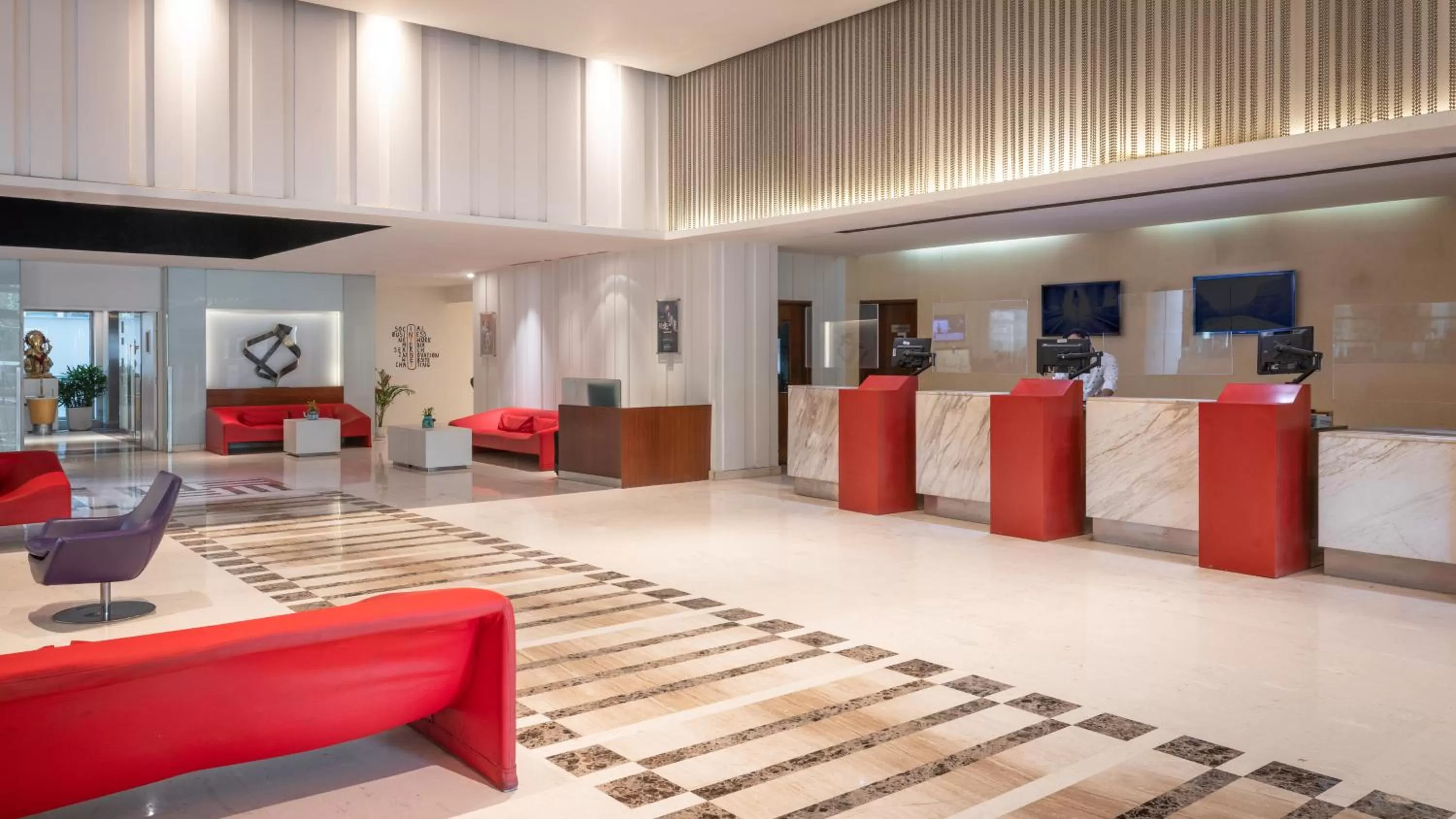 Lobby or reception in ibis New Delhi Aerocity - An Accor Brand