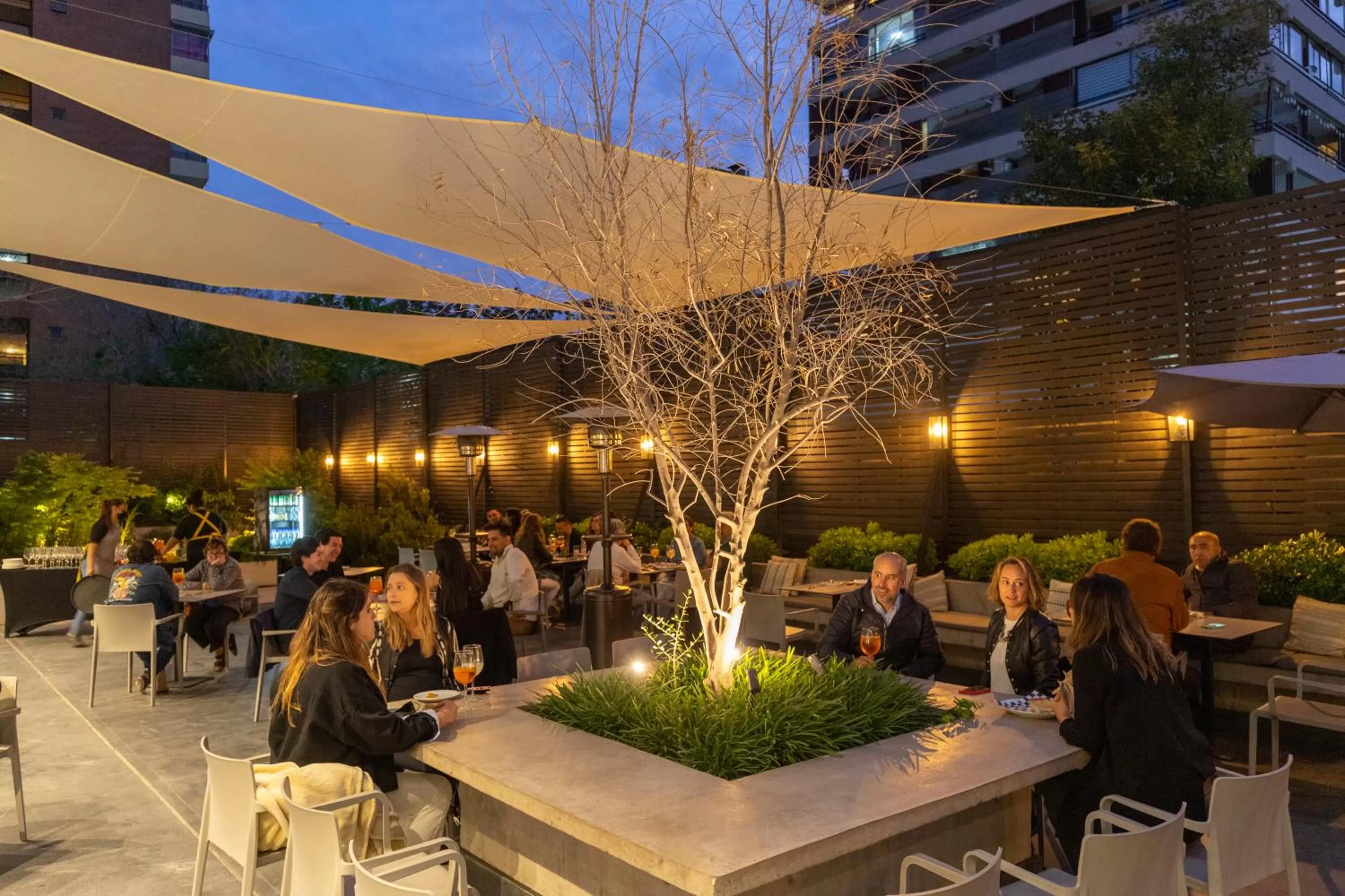 Patio in Ola Santiago Providencia, Tapestry Collection by Hilton