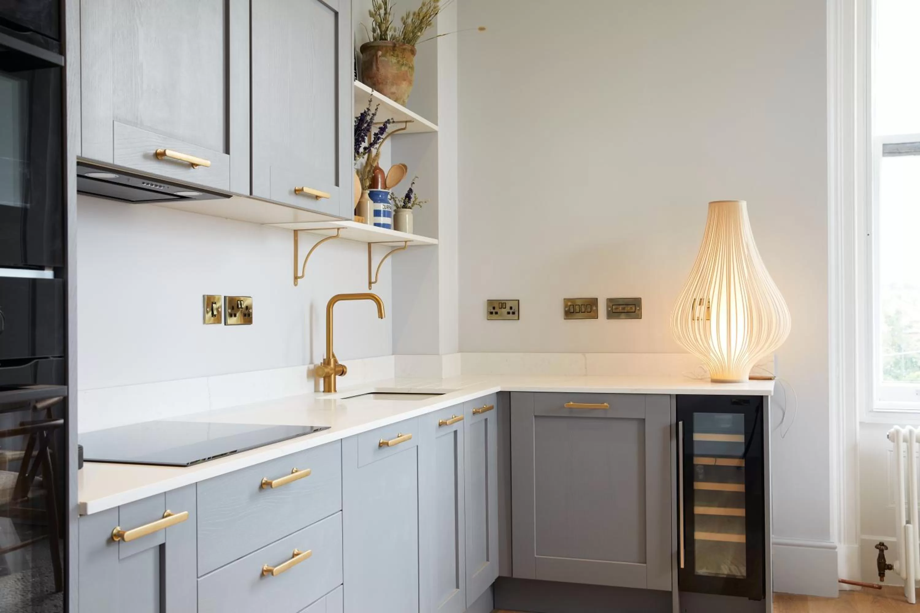 Kitchen or kitchenette in Railway House York by Chateau Anna