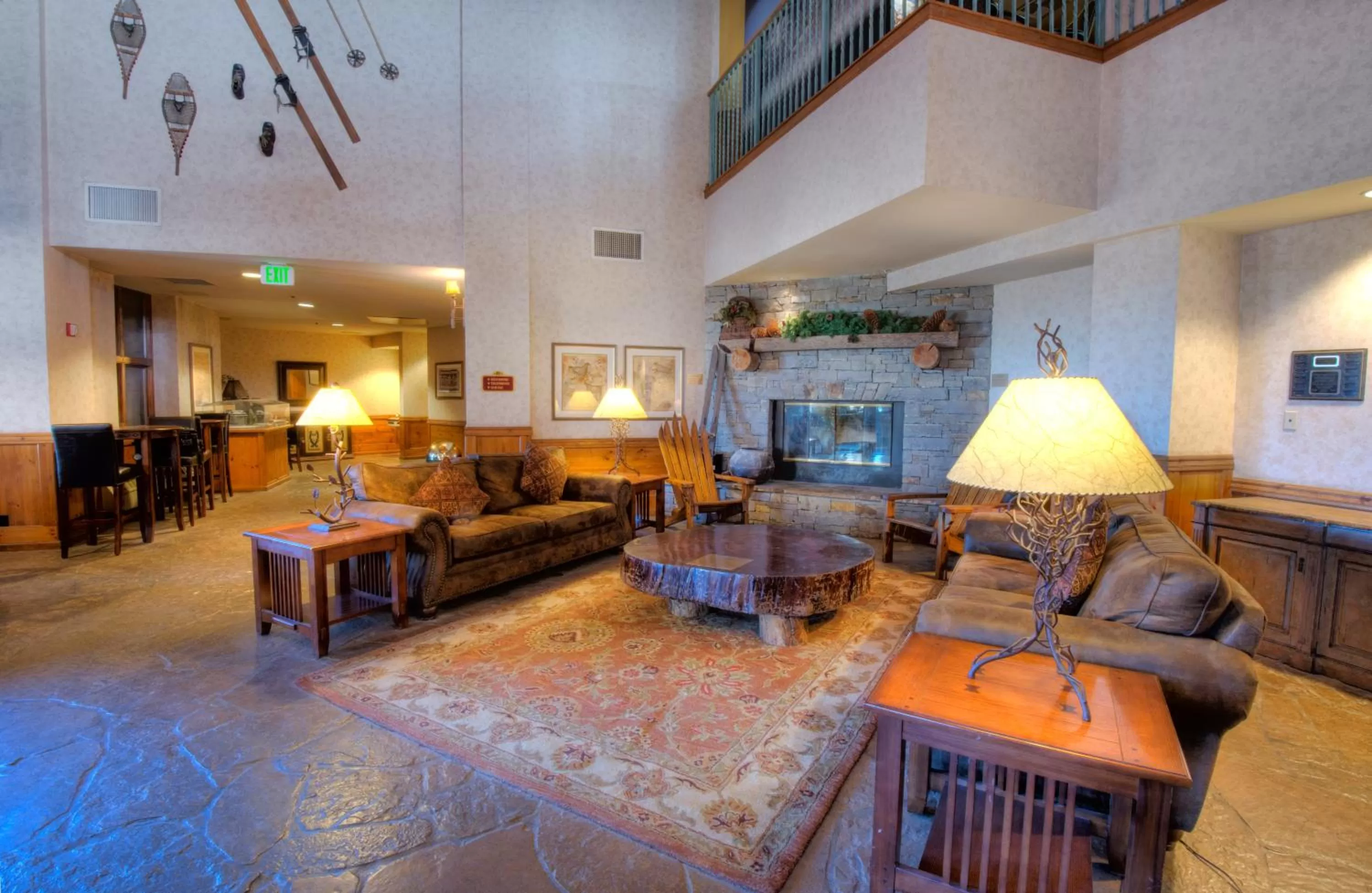 Communal lounge/ TV room in Kirkwood Mountain Resort Properties