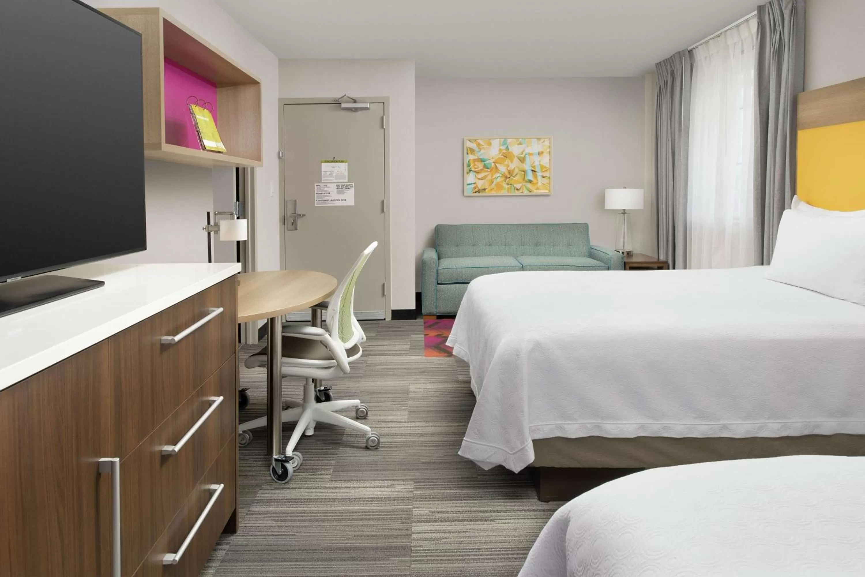 Bed in Home2 Suites by Hilton Atlanta Midtown