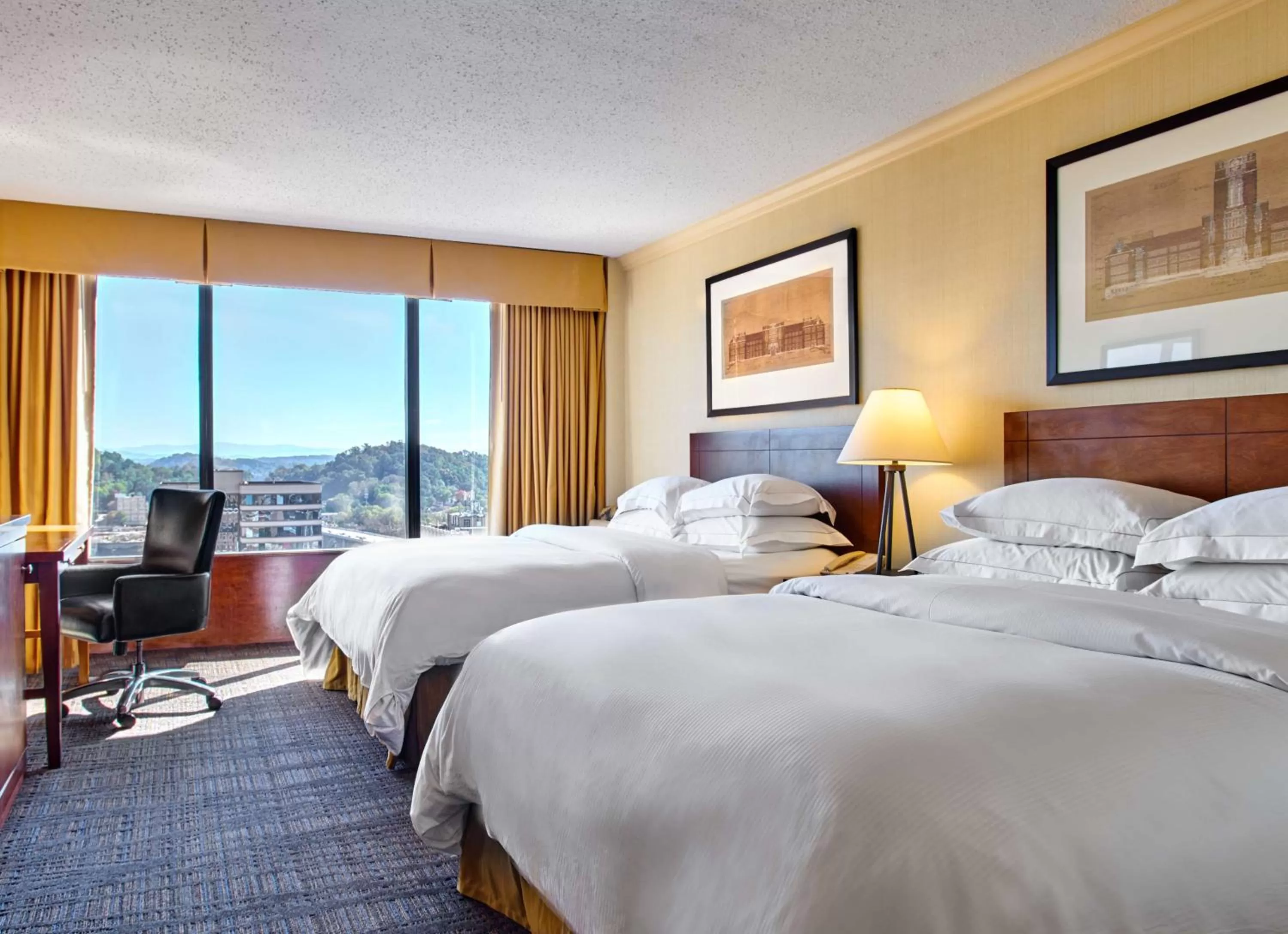 Bed in Hilton Knoxville