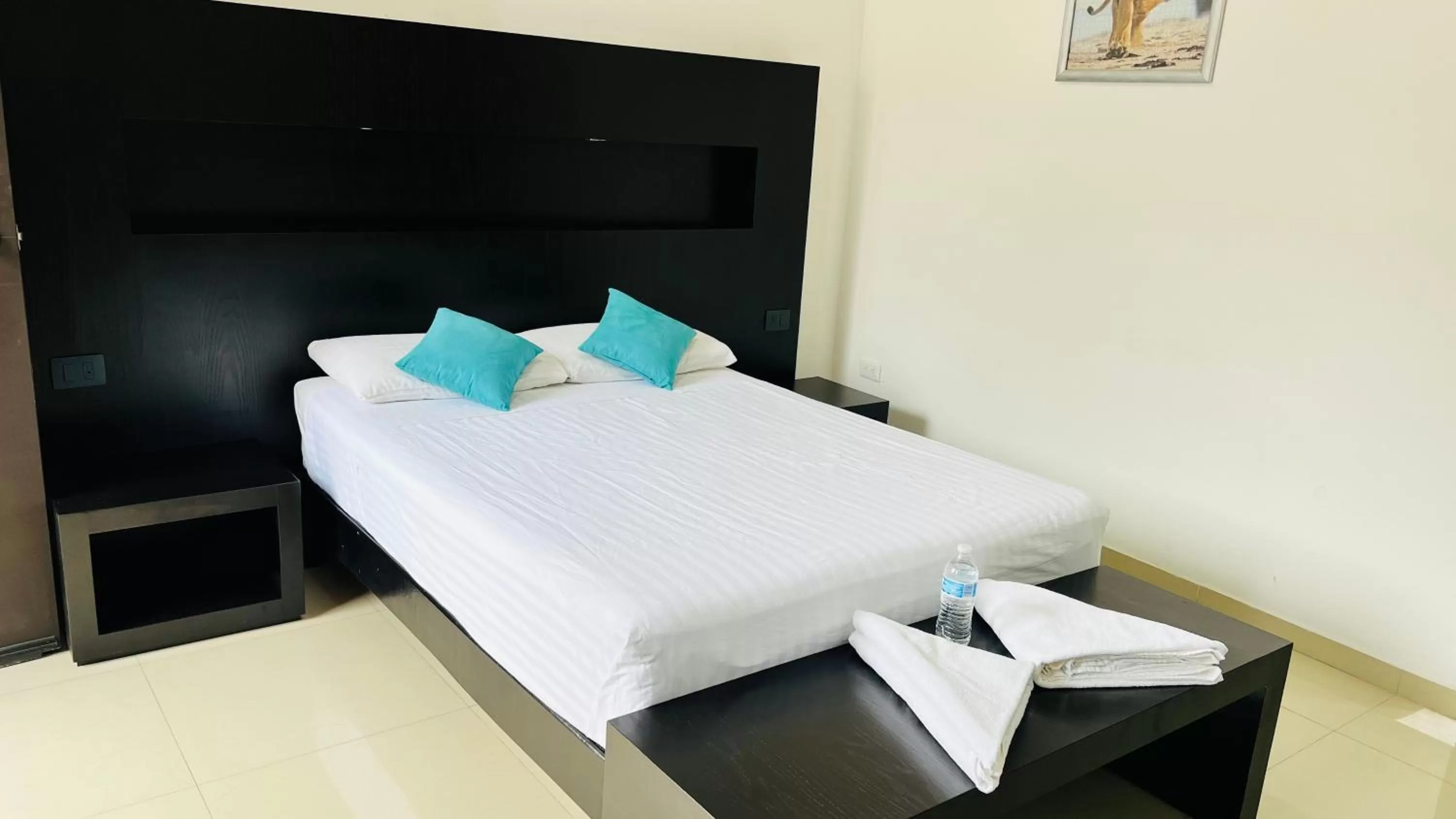 Bed in Hotel Villa Pralaya