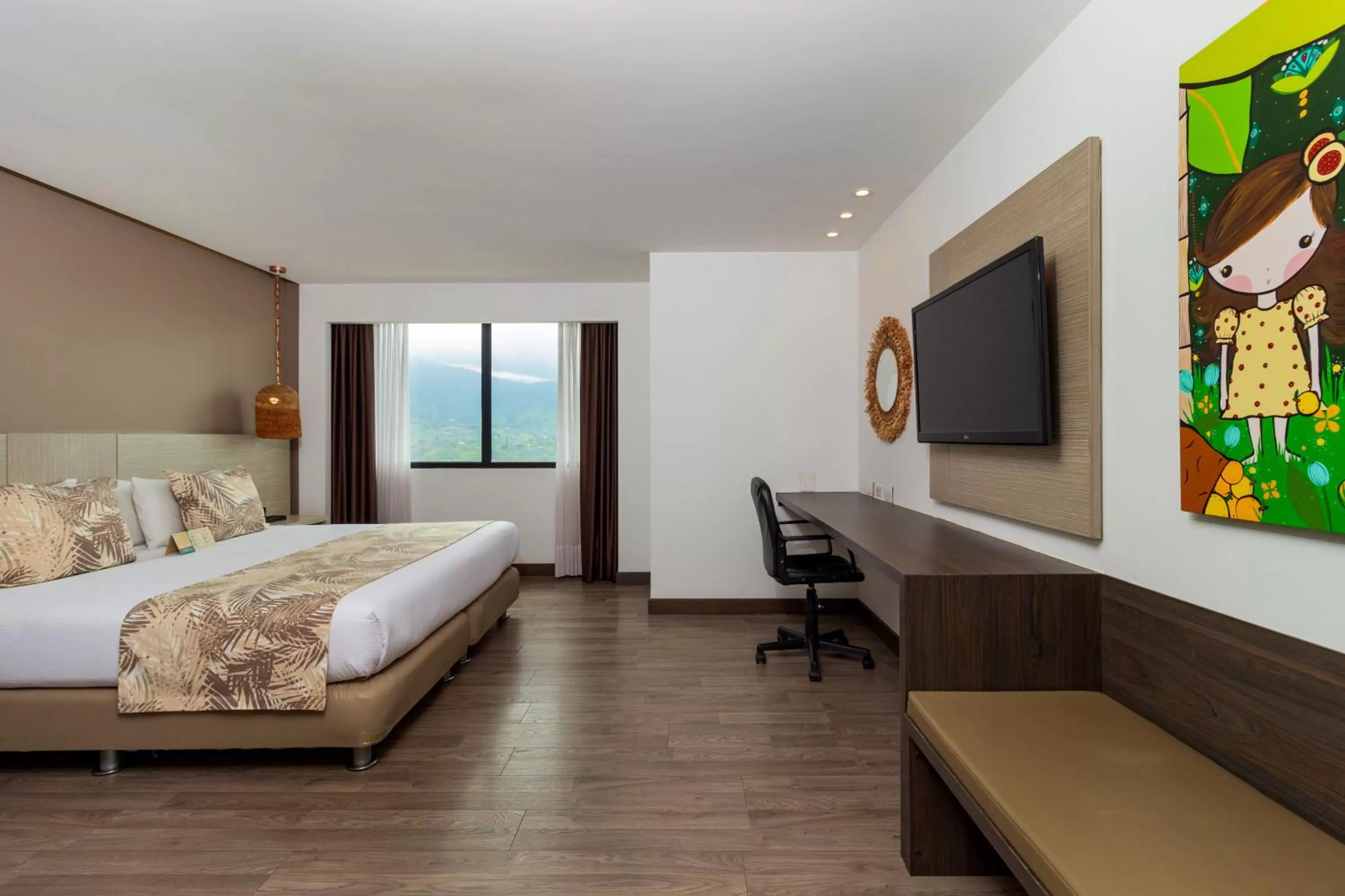 Bed in Hotel Mocawa Plaza Armenia