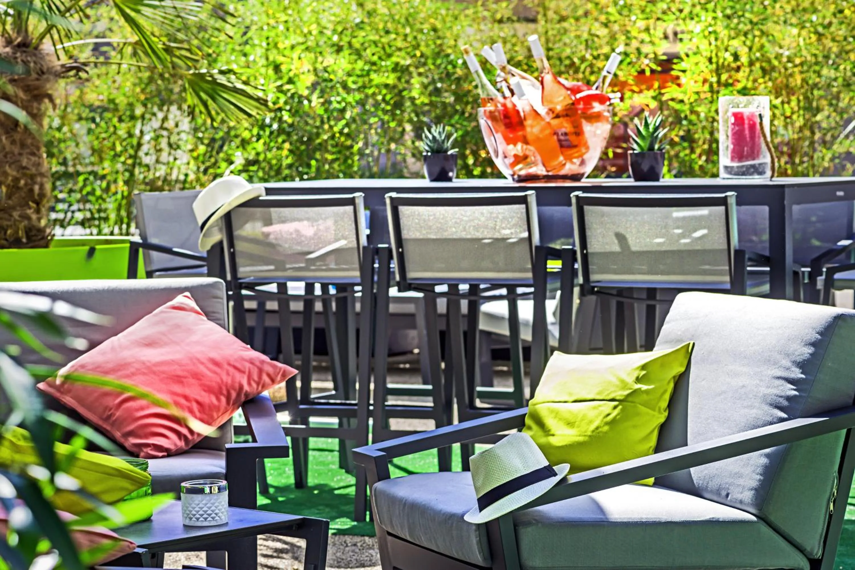 Patio in ibis Styles Strasbourg Avenue du Rhin