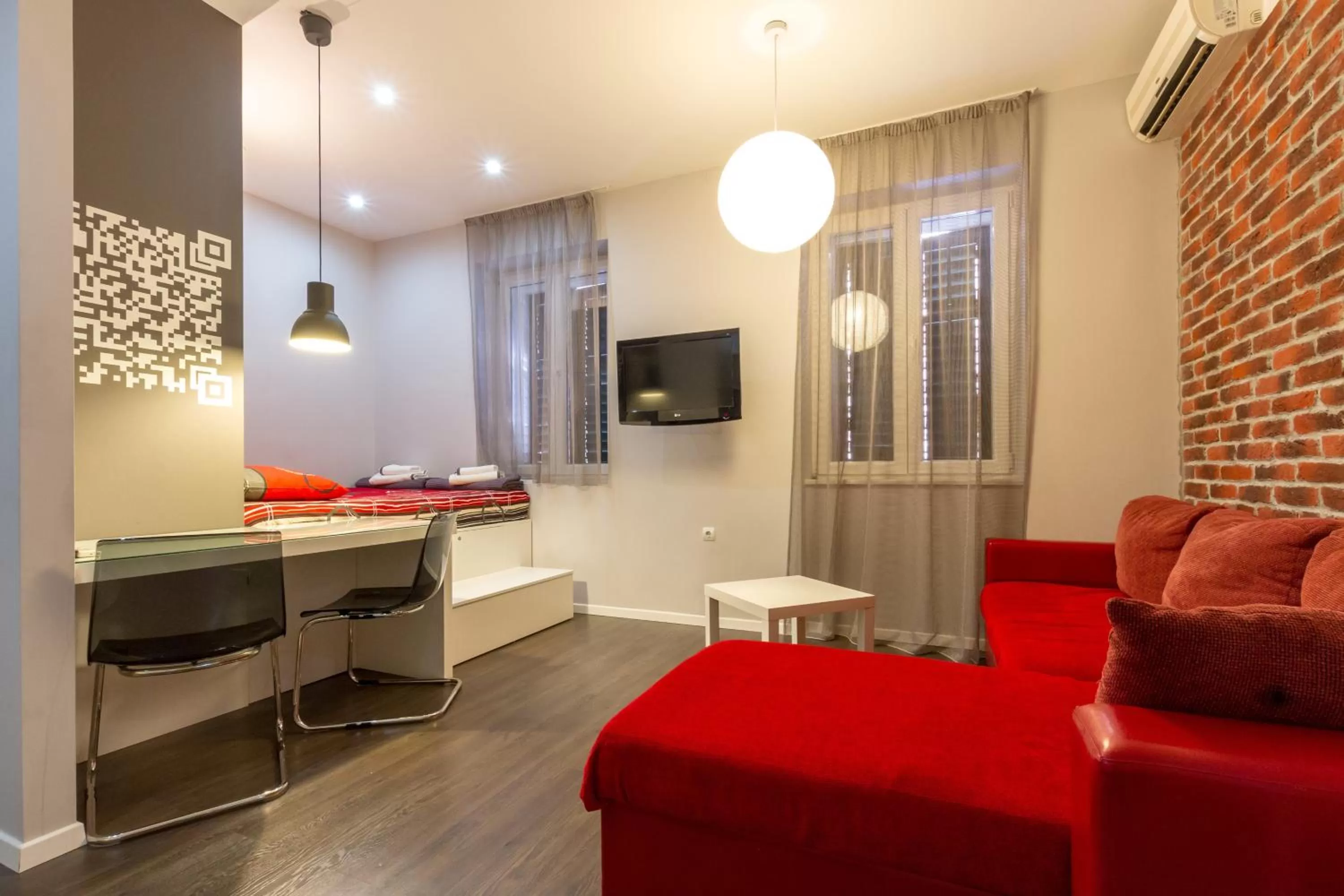 Living room in Apartments Aspalathos