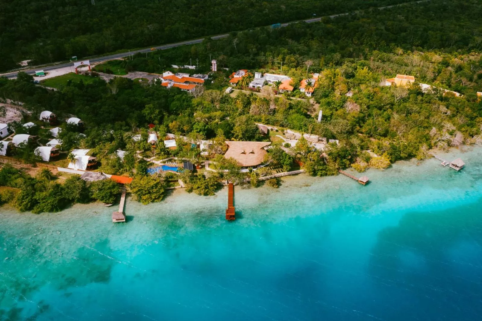 Bird's eye view in Mia Bacalar Luxury Resort & Spa