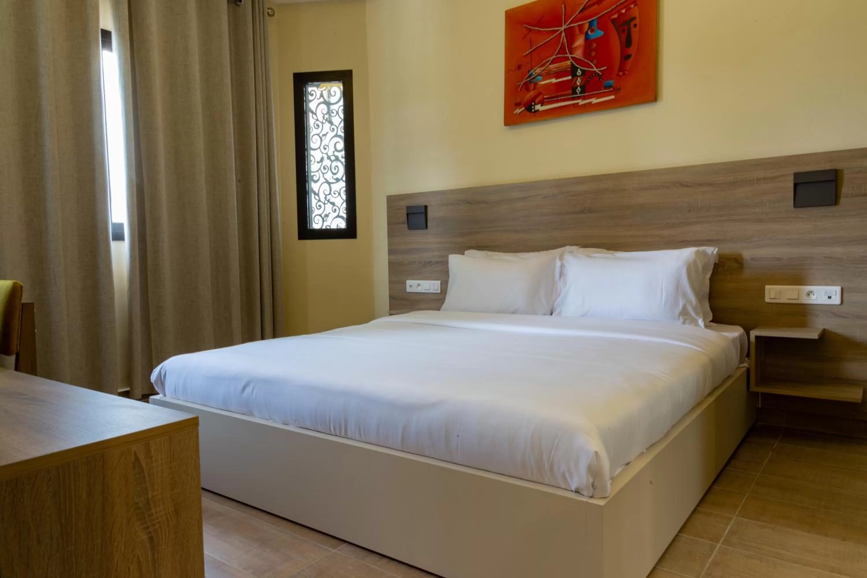 Bed in Silver Moon Hotel