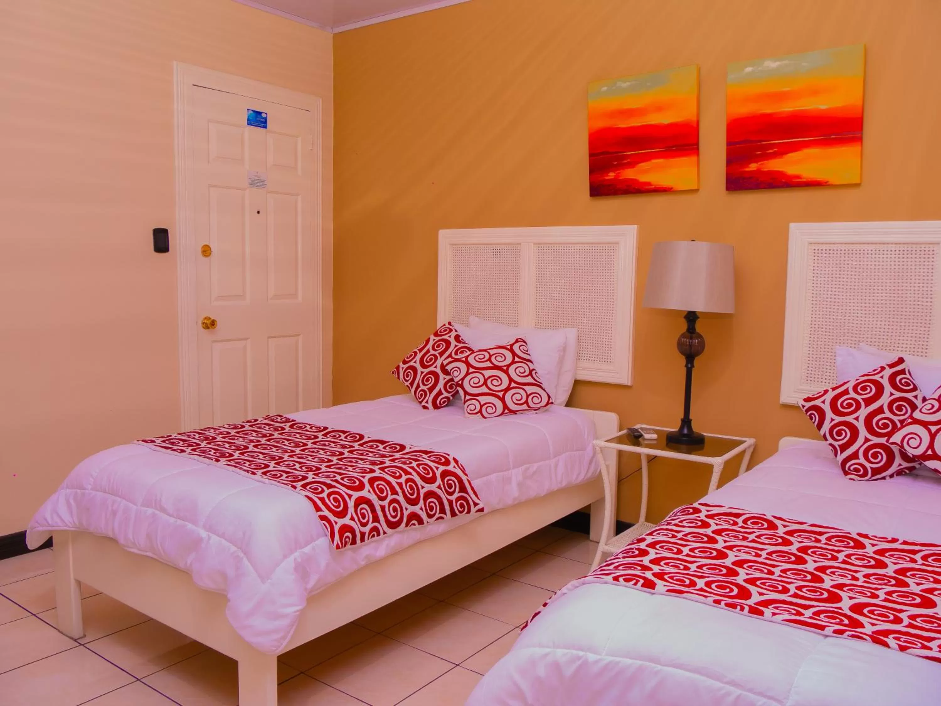 Bed in Hotel Bamboo Aeropuerto