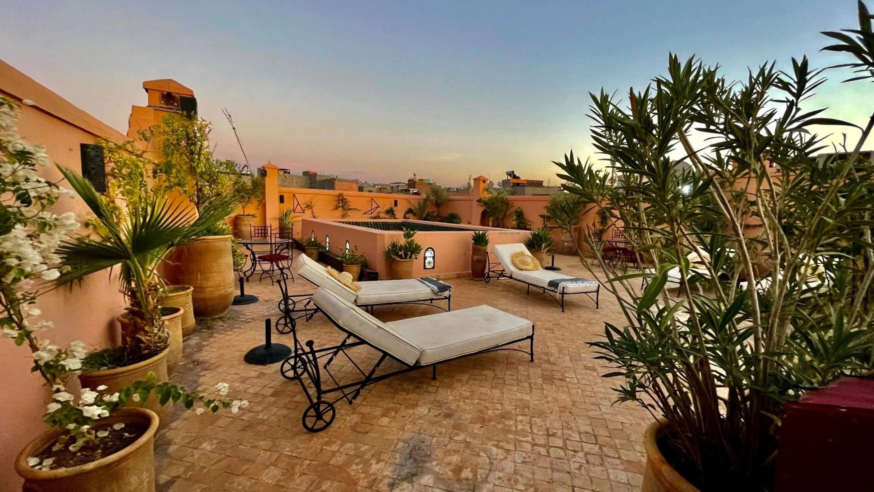 Balcony/Terrace in Riad Dar Foundouk and Spa