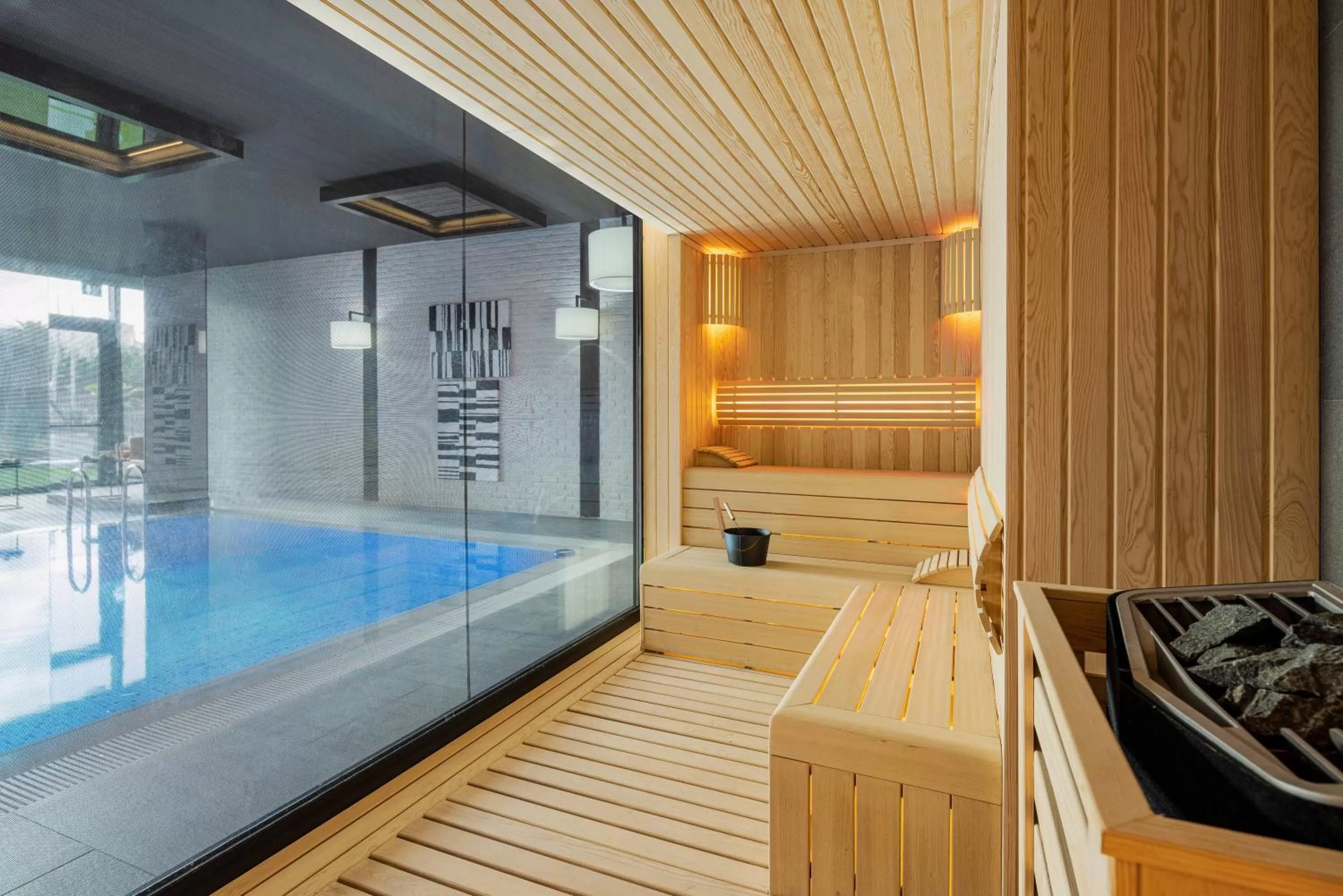 Sauna in Movenpick Living Istanbul Camlivadi