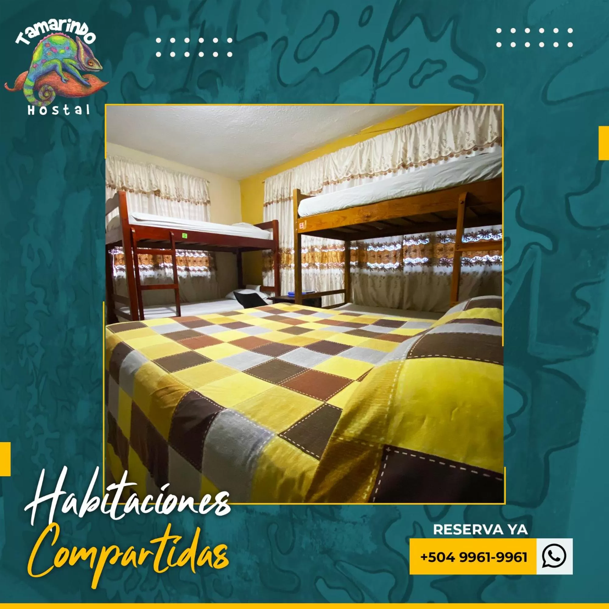 Bed in Tamarindo Hostel
