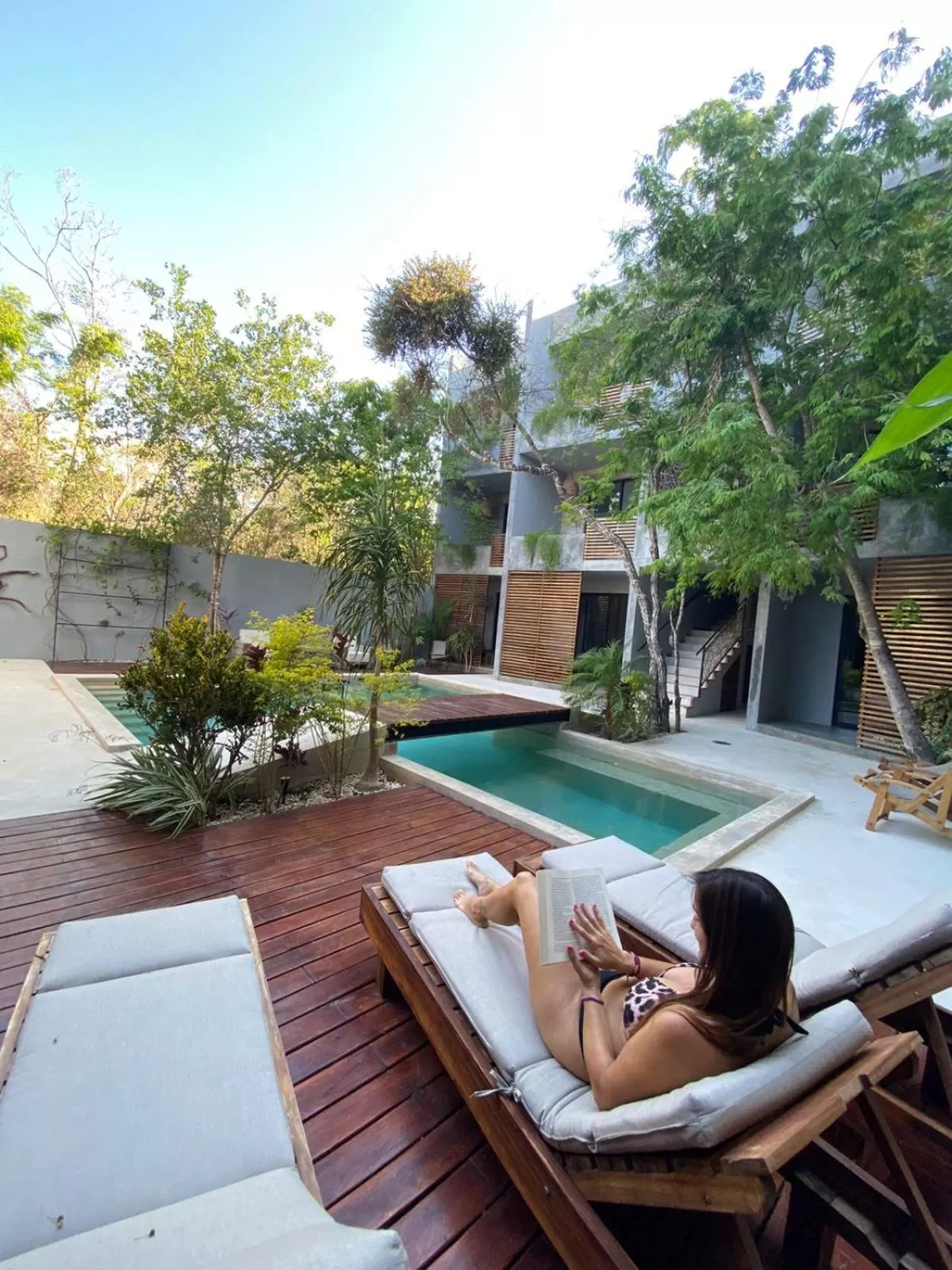 Swimming pool in Little Gem Hotel Tulum La Veleta