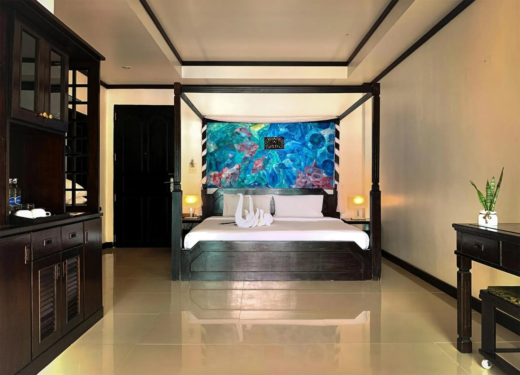 Bed in Sand Sea Beach Resort