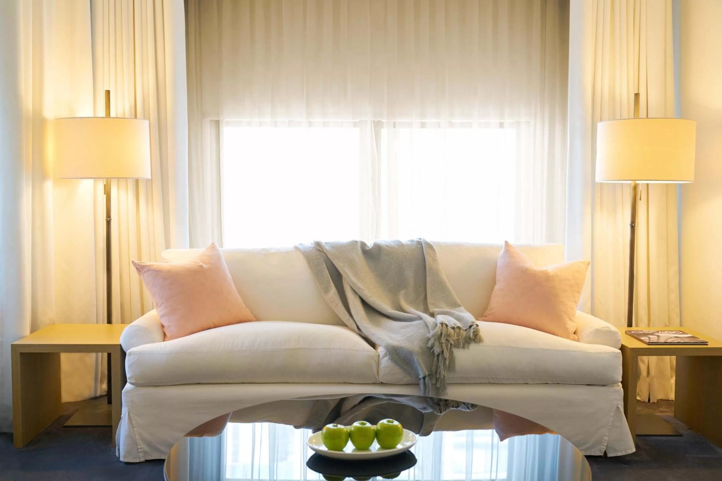 Seating area in Ambassador Chicago, part of JdV by Hyatt