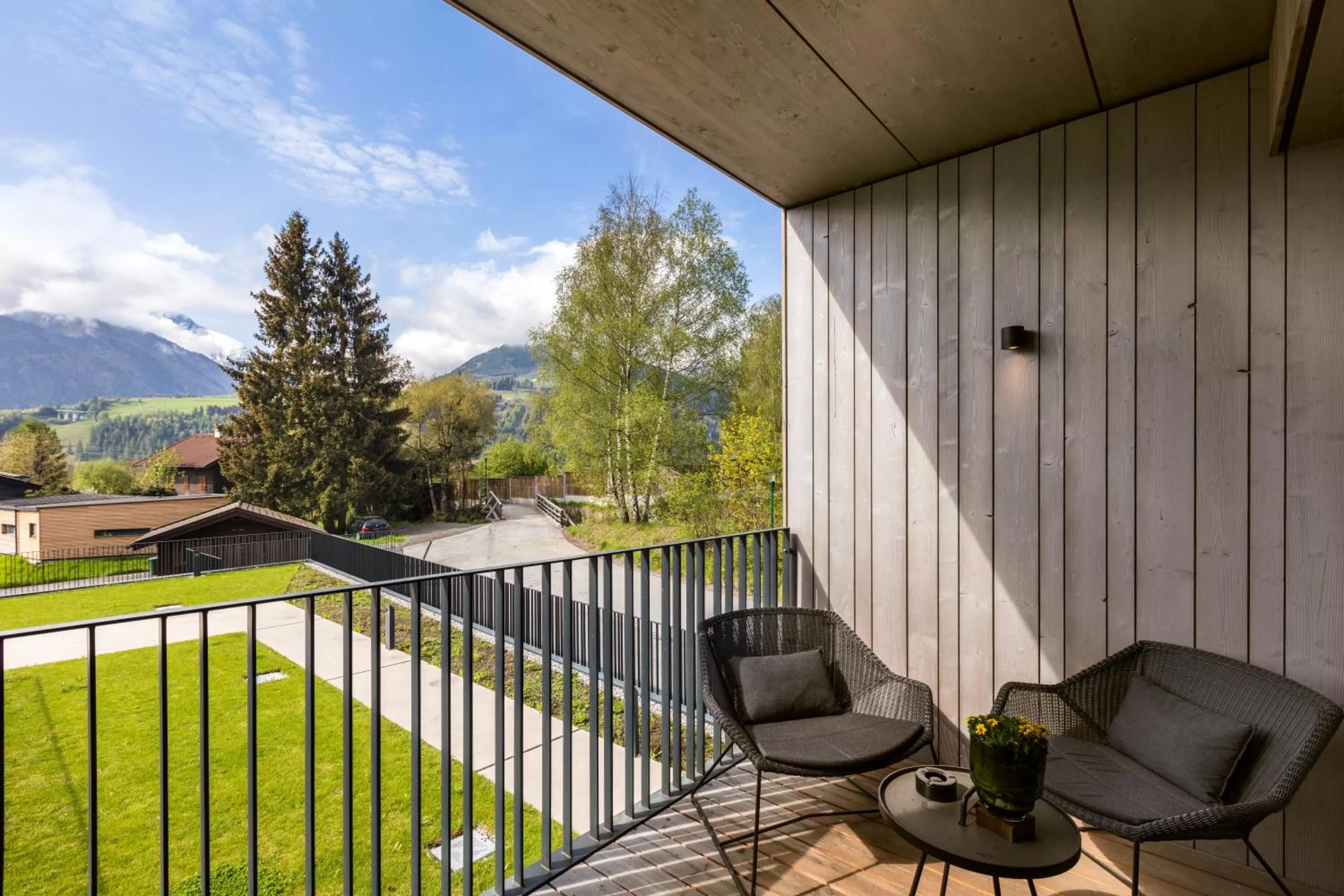 Balcony/Terrace in Emma Deluxe Aparthotel direkt beim Skibus