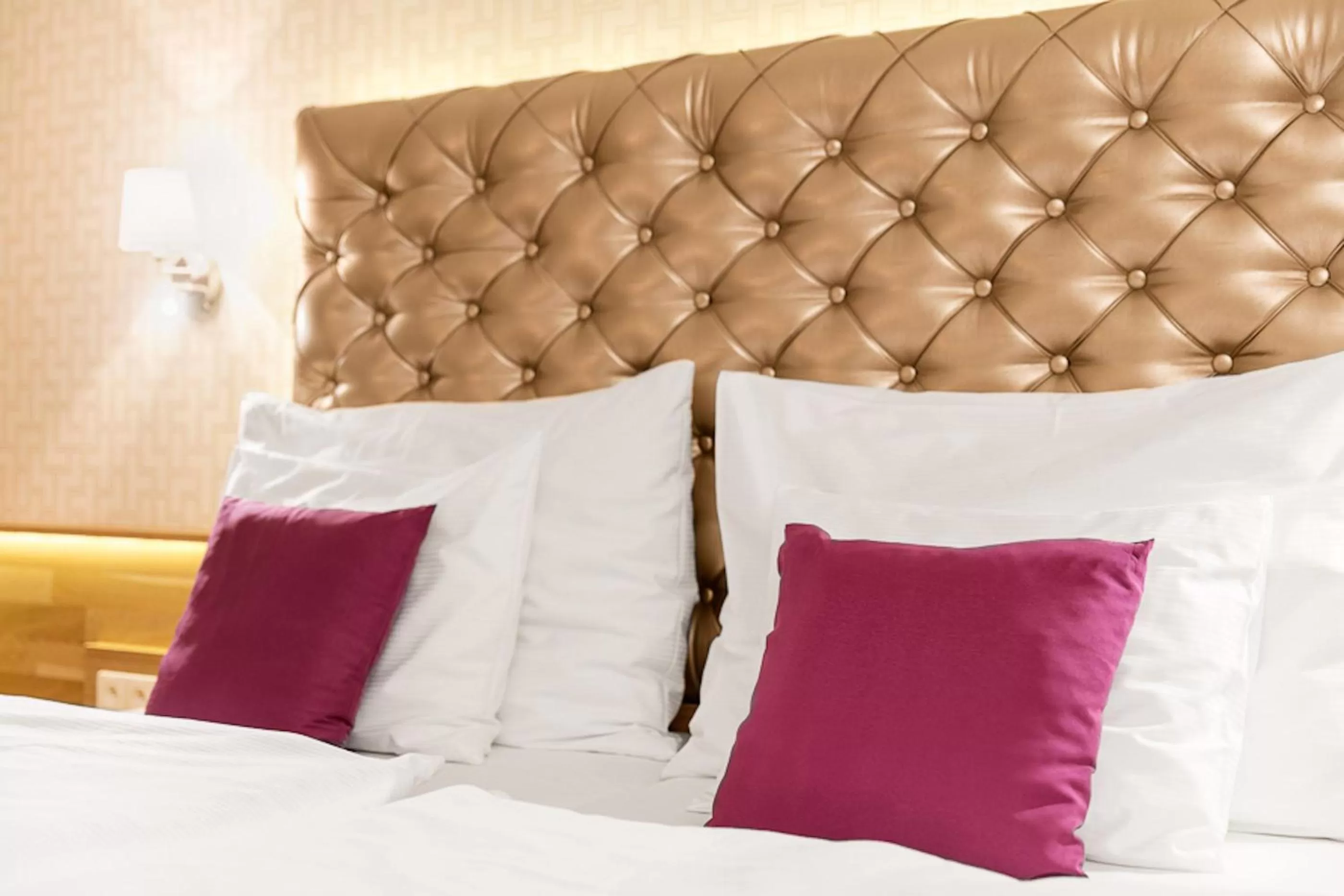 Bed in Pytloun Wellness Hotel Harrachov