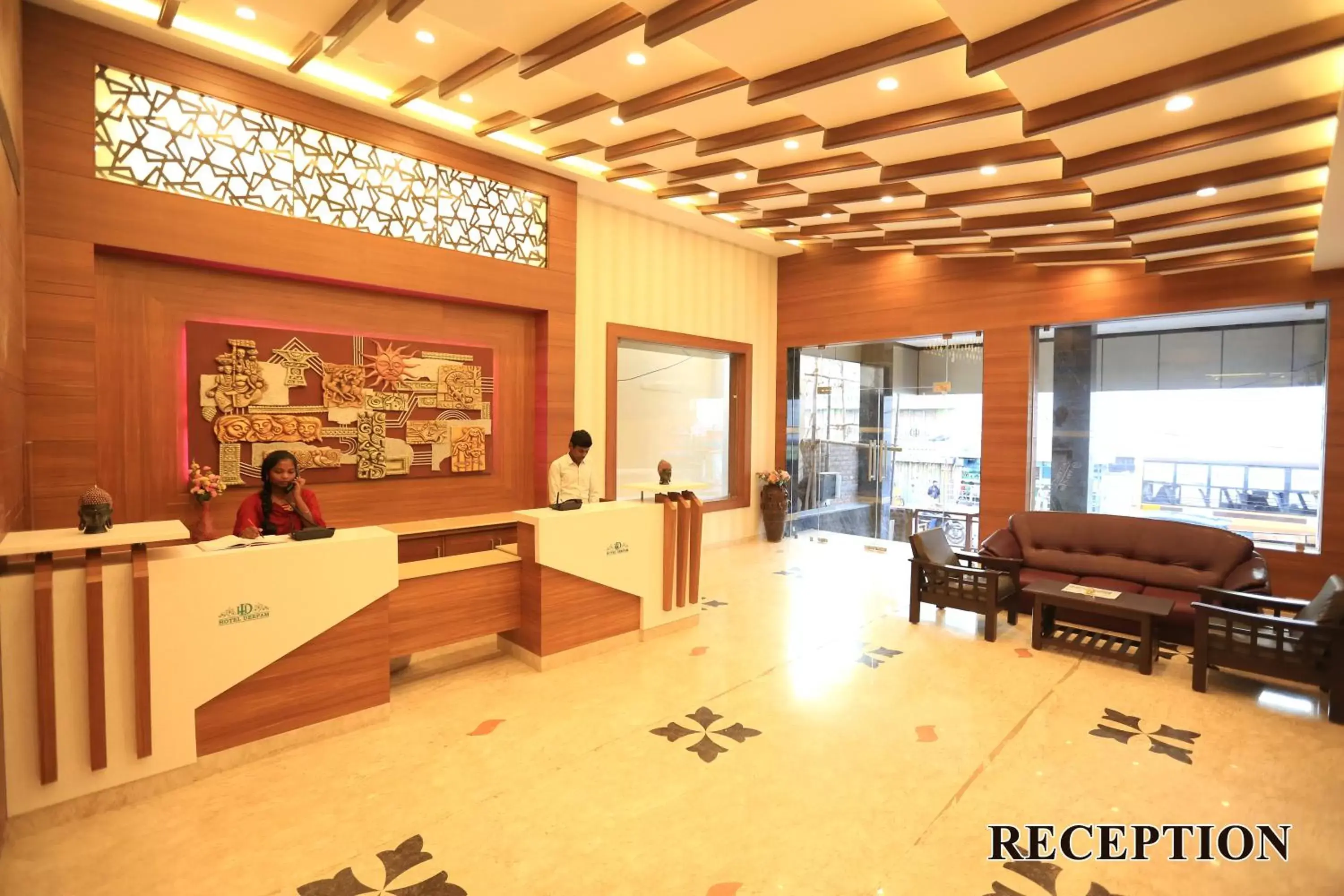 Lobby or reception in Hotel Deepam Lobby or reception in Hotel Deepam