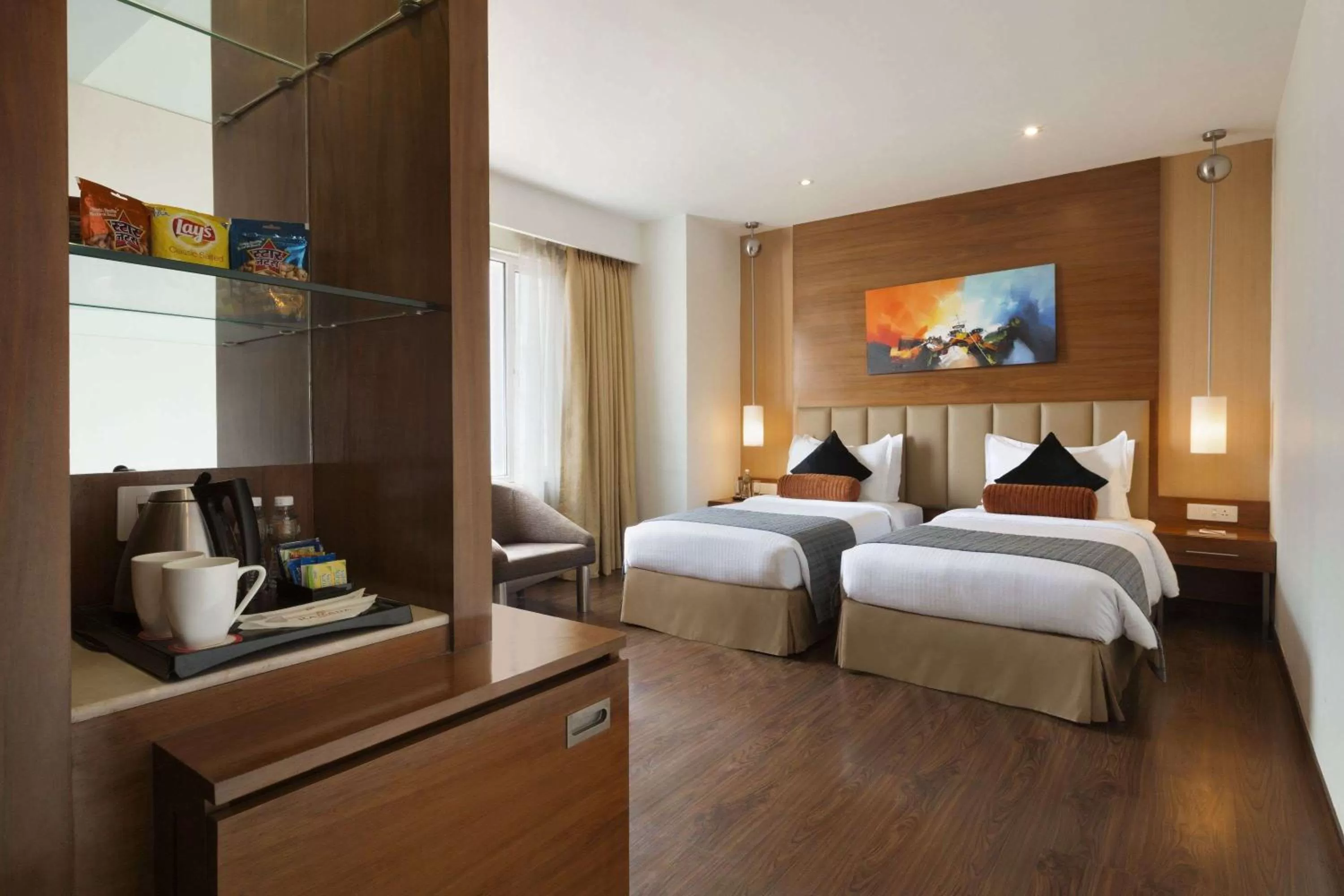 Photo of the whole room, Bed in Ramada Ahmedabad