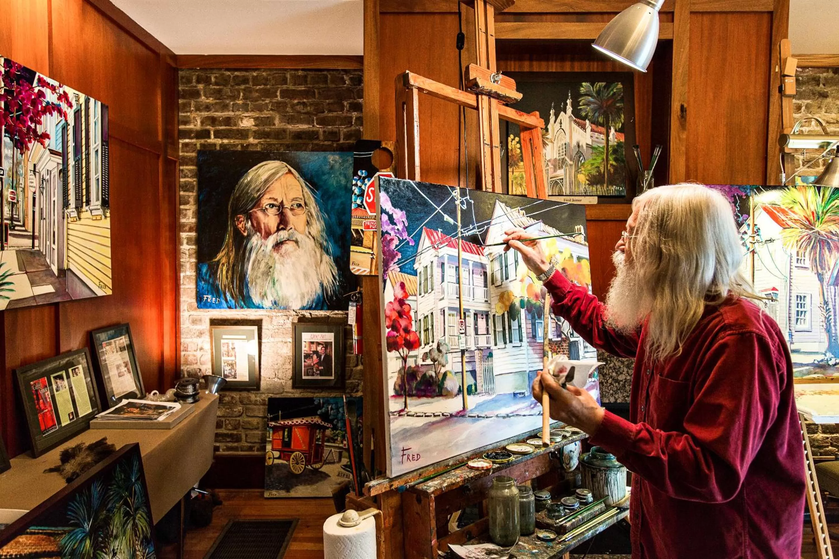 People in The Vendue, Downtown Art Hotel