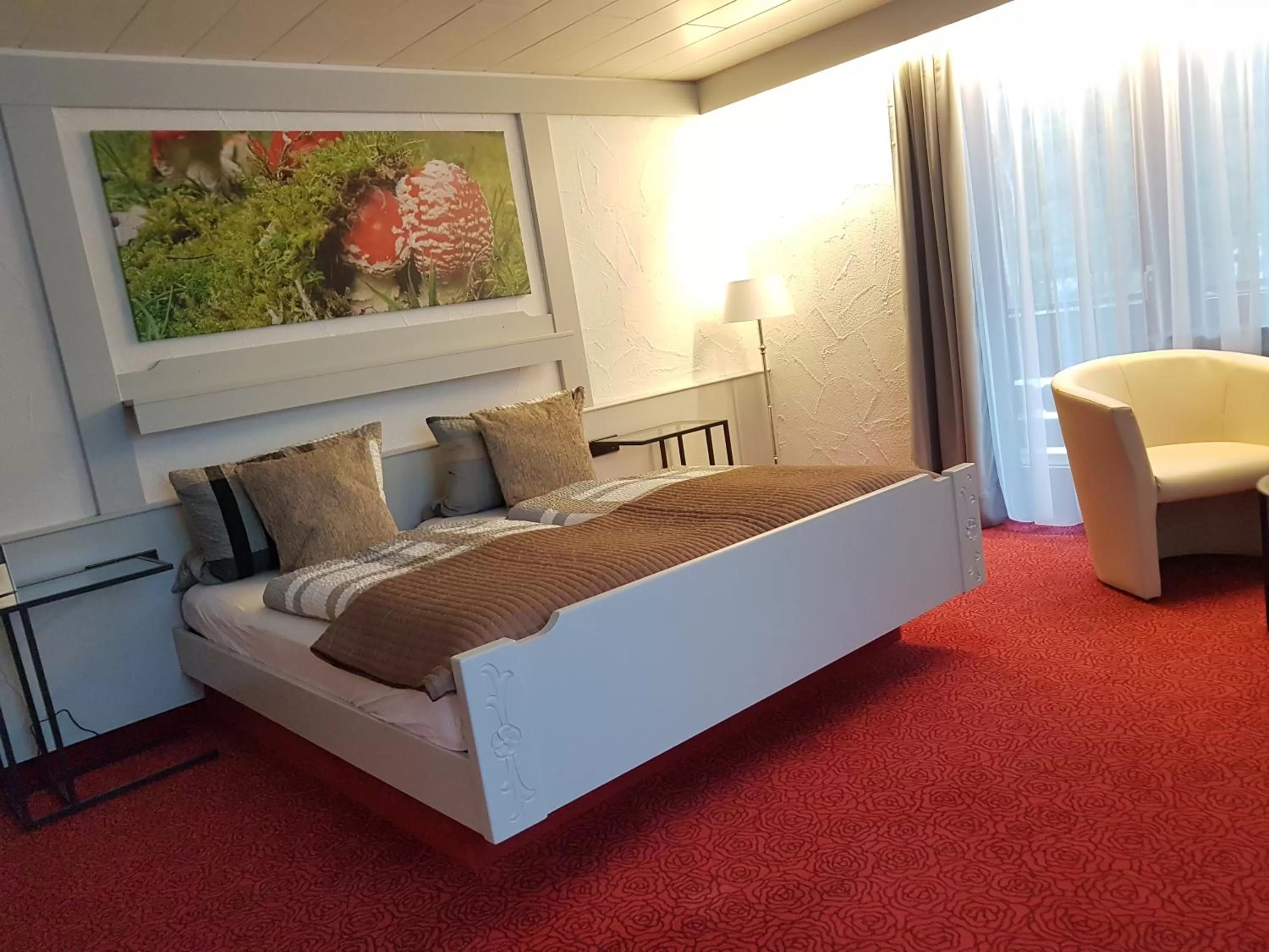 Seating area, Bed in Hotel Restaurant Kniebishöhe